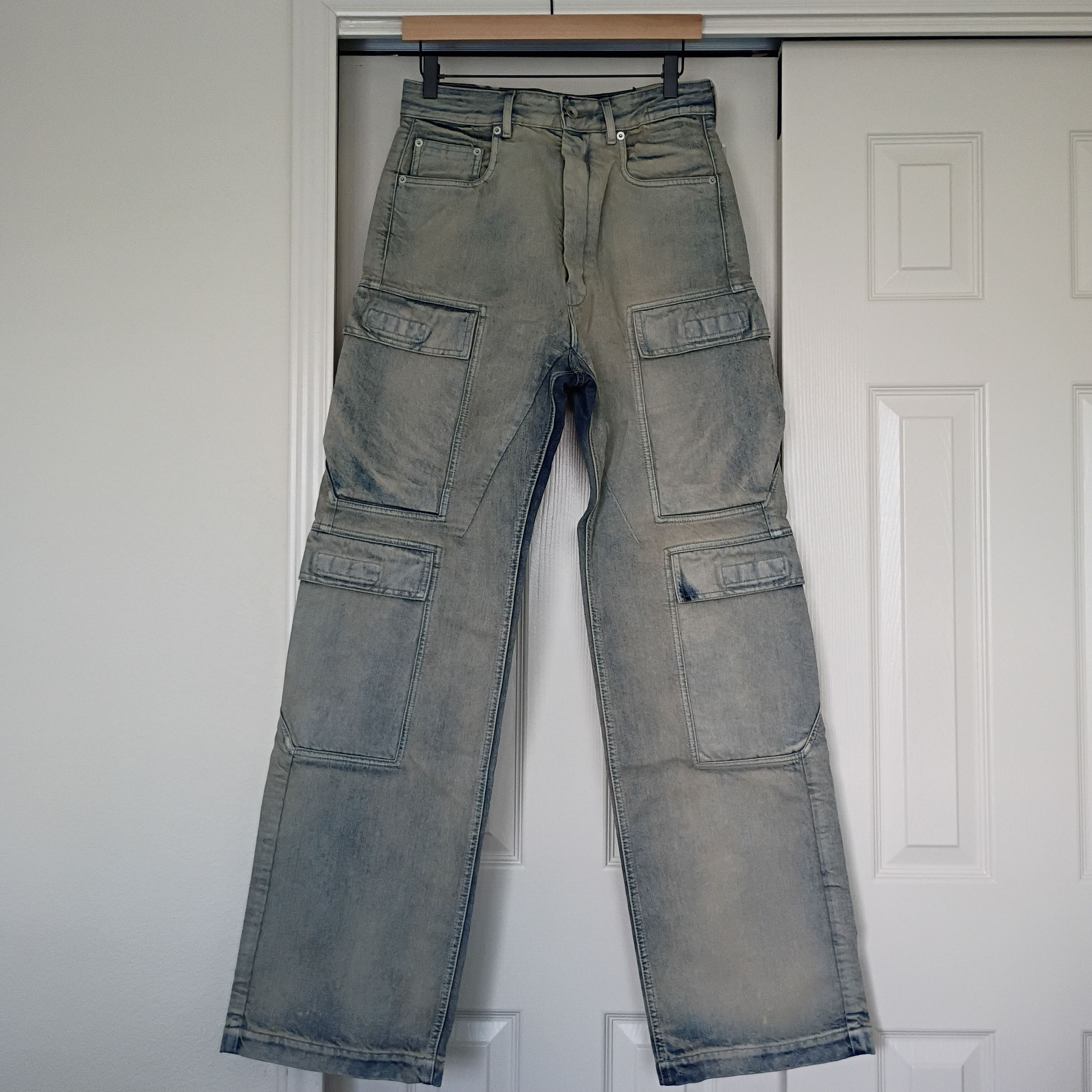 Rick Owens Drkshdw Rick Owens DRKSHDW Double Cargo Denim Size US 28 / EU 44 - 5 Thumbnail