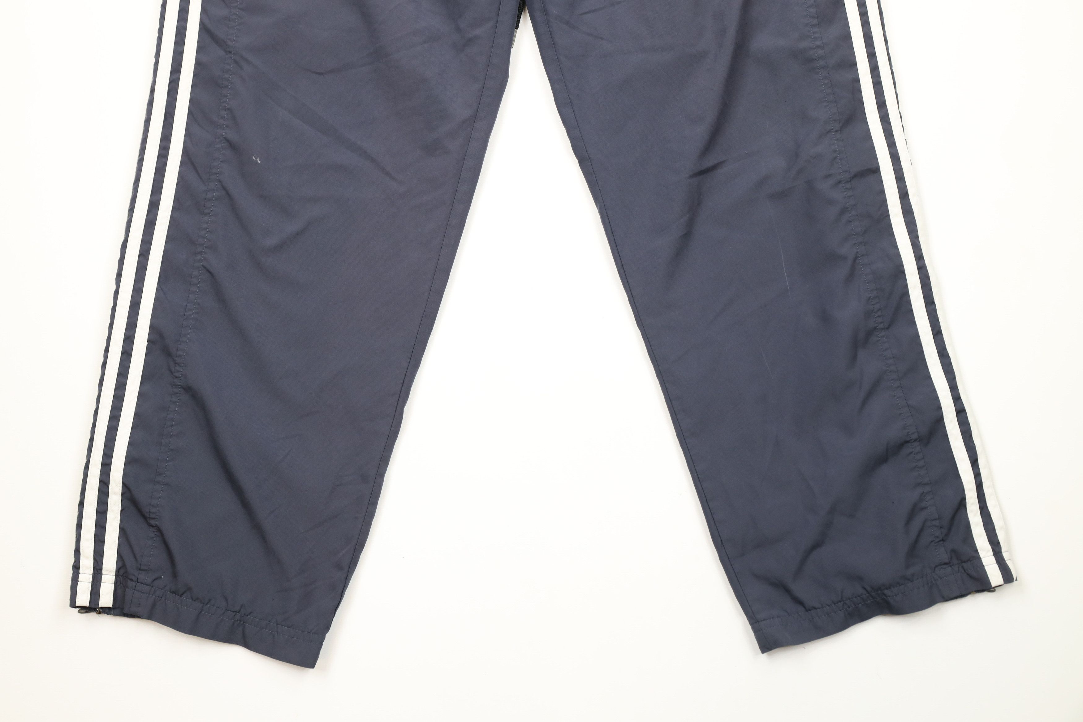 Adidas × Vintage Vintage Y2K 2004 Adidas Out Striped Wide Leg Pants Blue Size US 34 / EU 50 - 4 Thumbnail