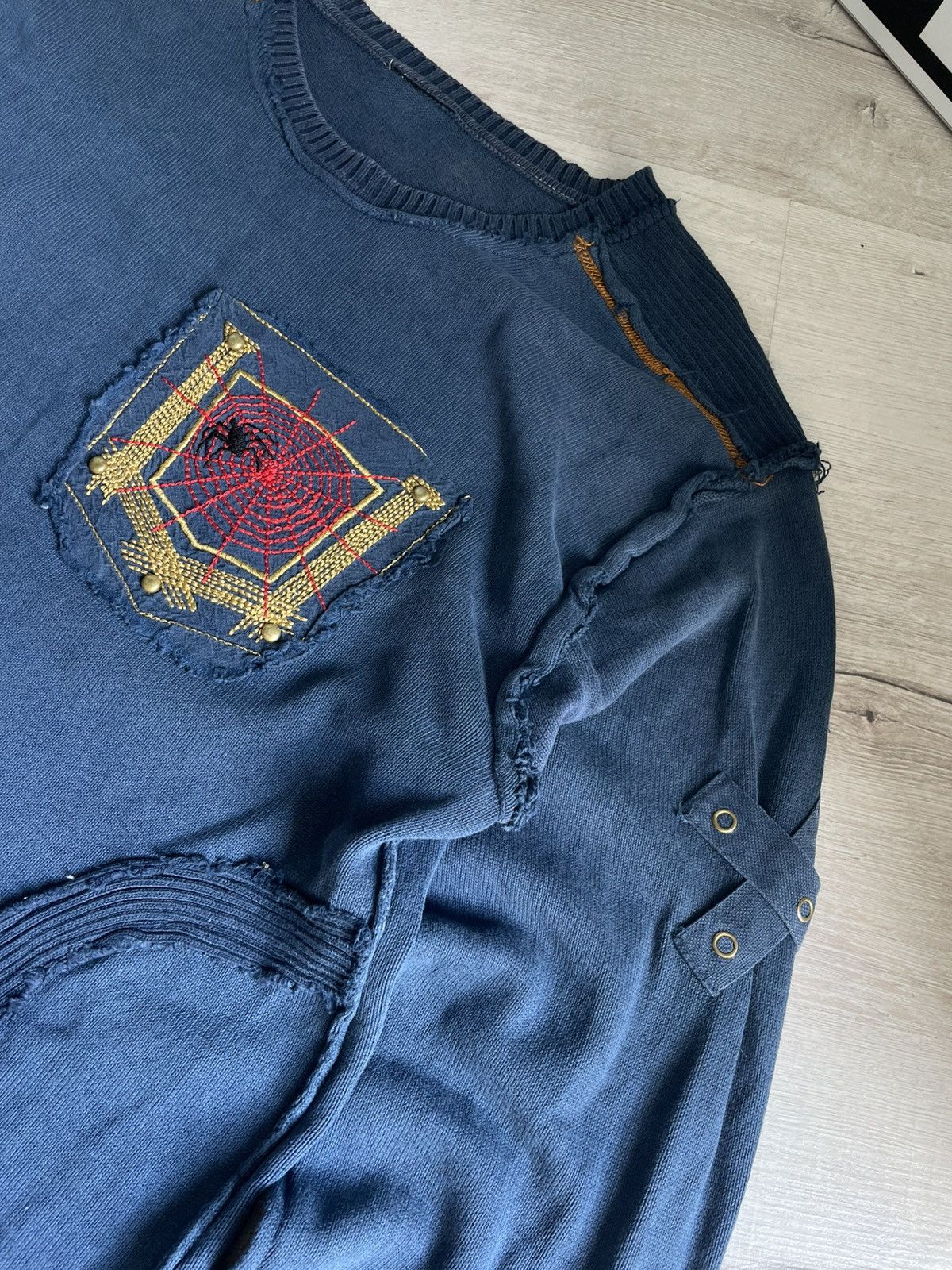 Japanese Brand Vintage Crazy Y2k Grunge Sweater Opium Undercover Style 00s Size US L / EU 52-54 / 3 - 5 Thumbnail