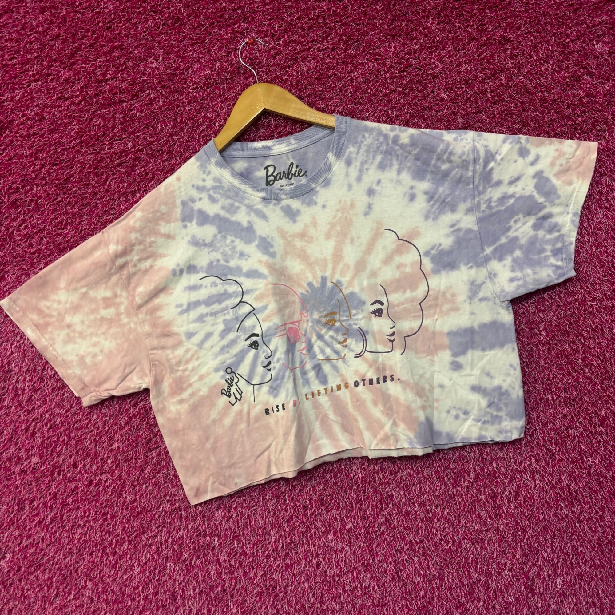 Other Barbie Rise By Lifting Each Other Crop Top tie dye Tshirt si Size XL / US 12-14 / IT 48-50 - 3 Thumbnail