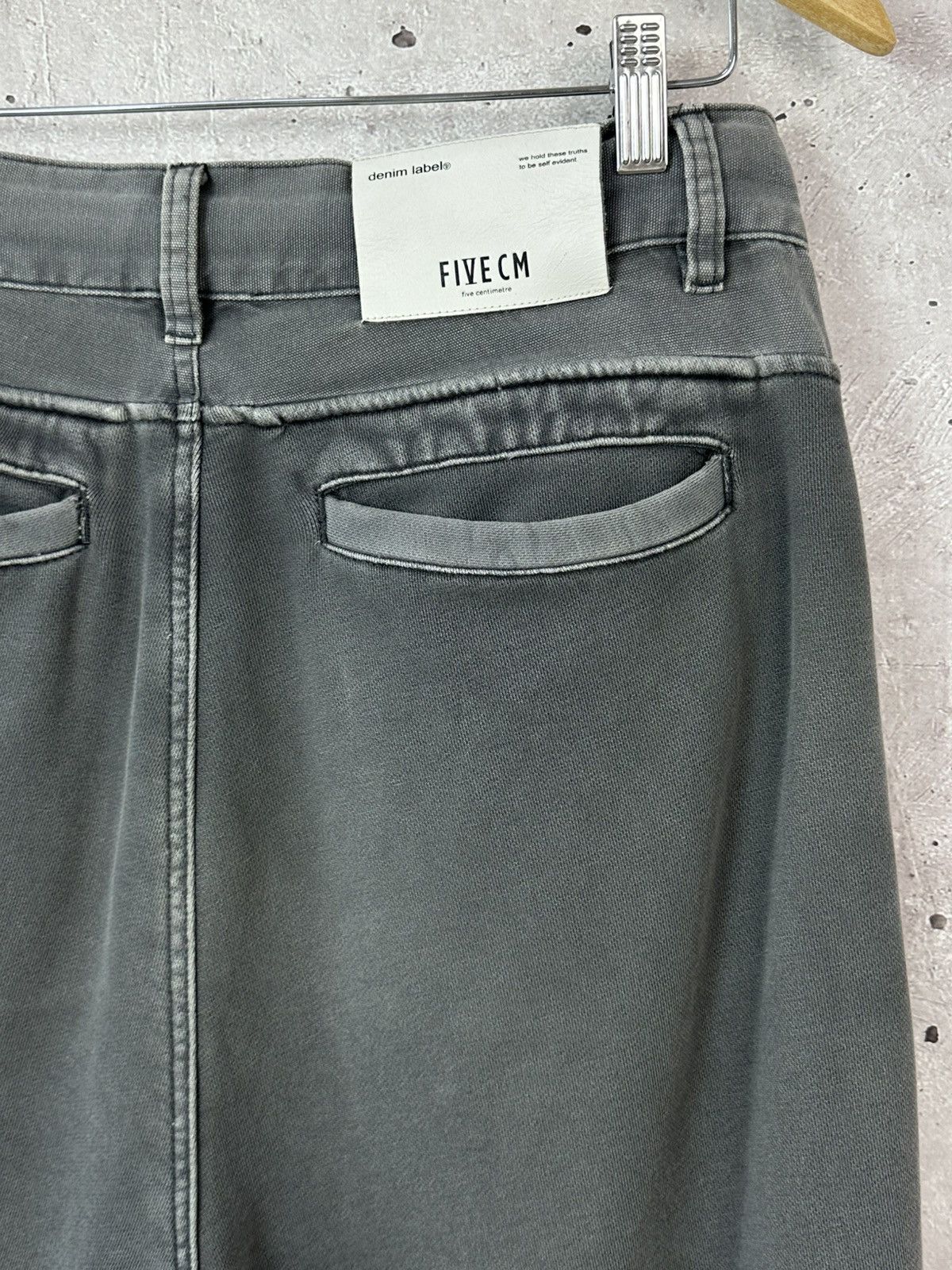 5cm Five cm Washed Grey Denim Belt Relaxed Men’s Sweatpants Size US 32 / EU 48 - 12 Thumbnail