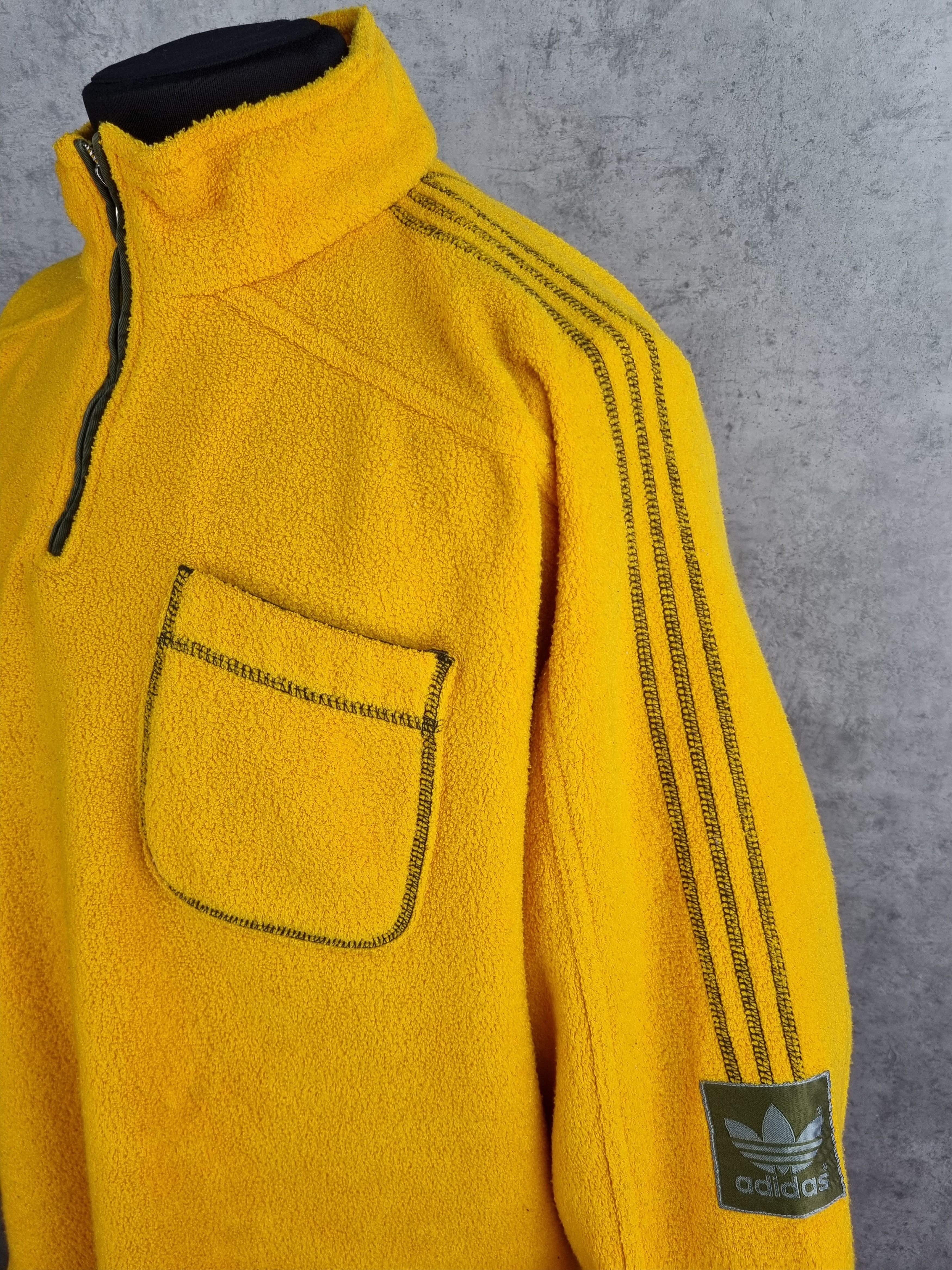Adidas × Vintage 90s ADIDAS Oversized Fluffy Fleece Pullover Size US XL / EU 56 / 4 - 12 Thumbnail