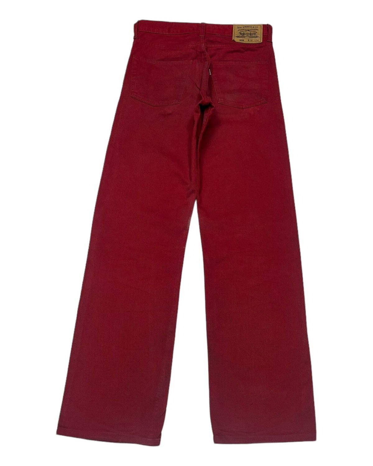 Japanese Brand RARE💥 LEVIS 508 RED DENIM JEANS Size US 30 / EU 46 - 6 Thumbnail