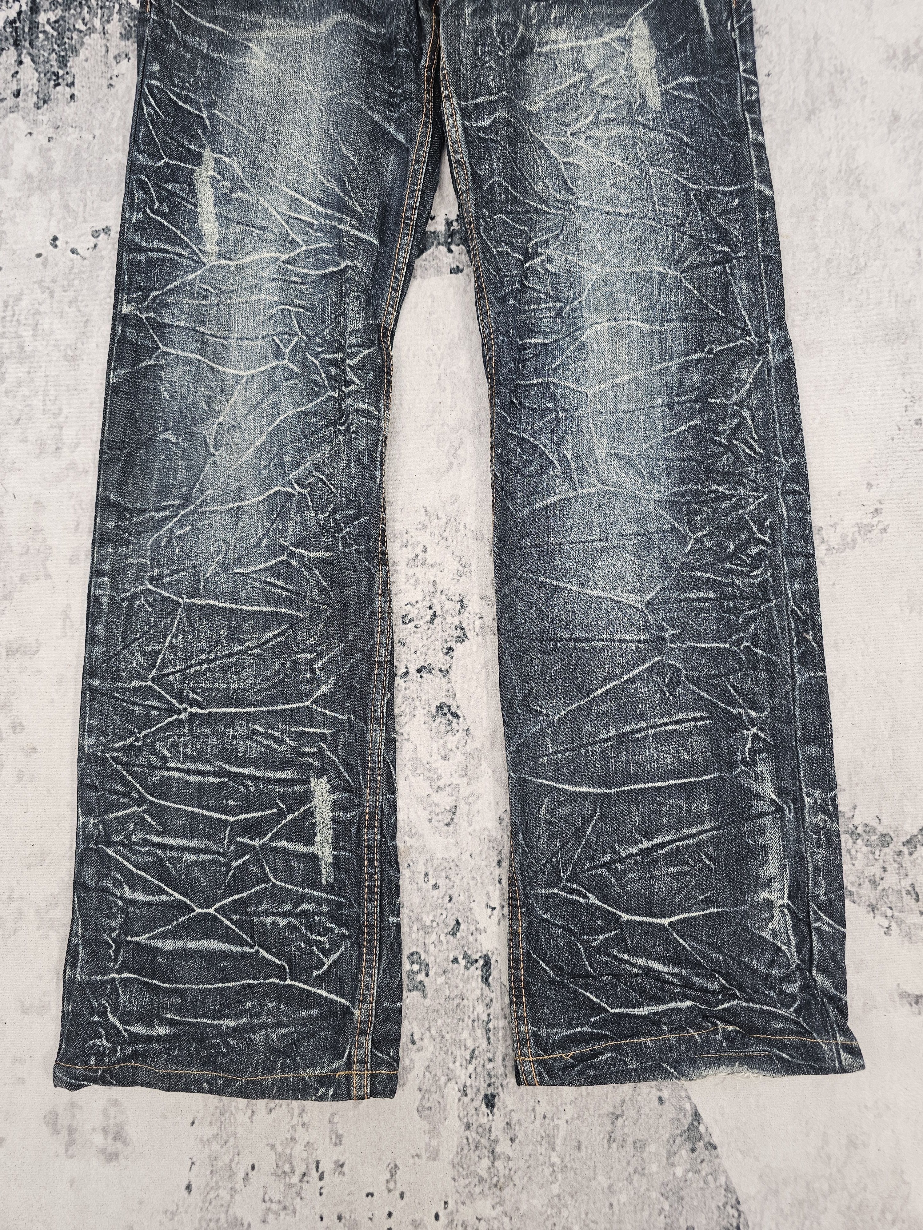 Japanese Brand NYLAUS CLOTHING Double Waist Punk Jeans JB0247 Size 32x31 Size US 32 / EU 48 - 3 Thumbnail