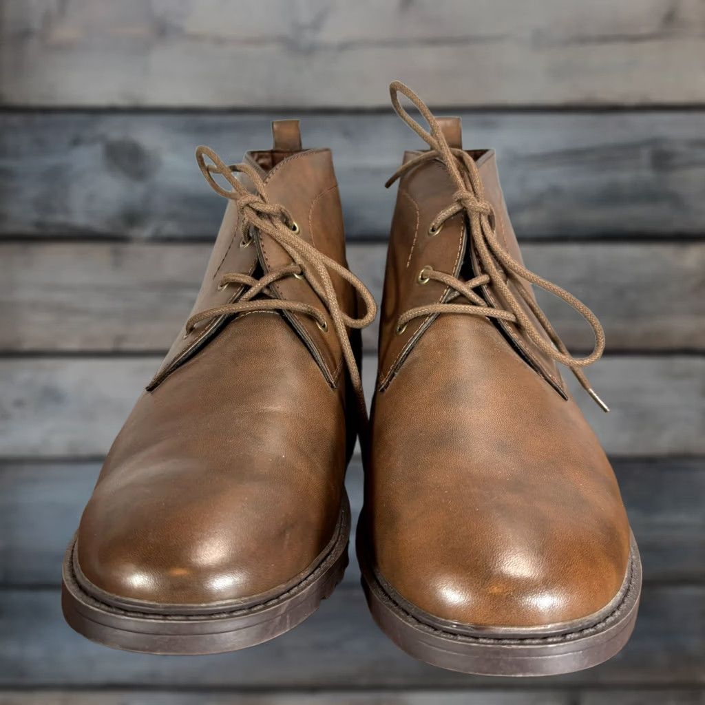 Frye Frye and Co Oaken Boot Mens 13 Brown Faux Leather  display picture 2