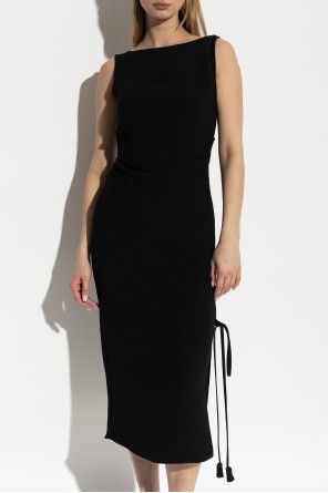 Gucci o1la5ras0526 Silk Crepe Dress With Embroidery in Black Size XS / US 0-2 / IT 36-38 - 3 Thumbnail