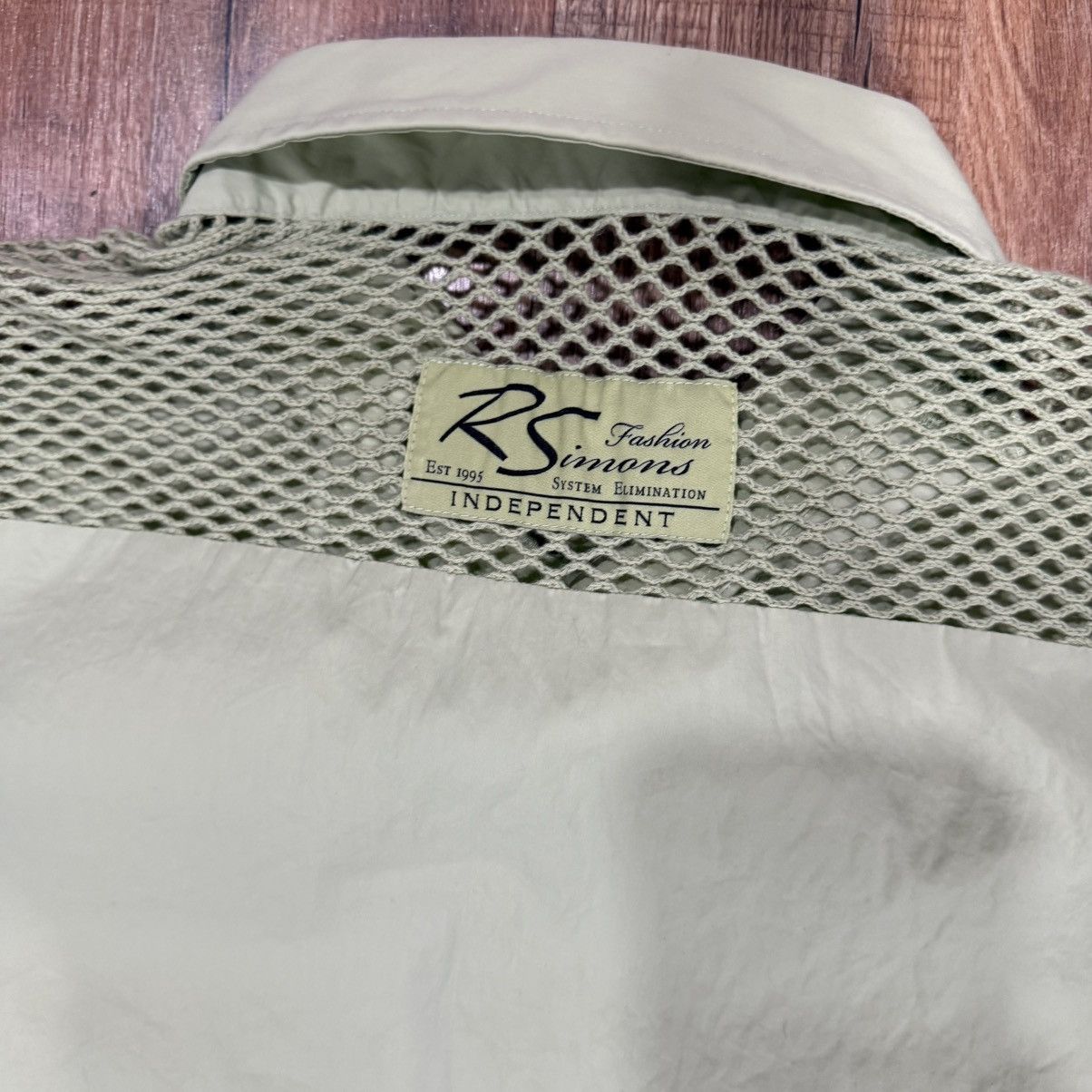 Raf Simons VINTAGE RAF SIMONS OLIVE GREEN BUTTON UP Size 48L - 4 Thumbnail