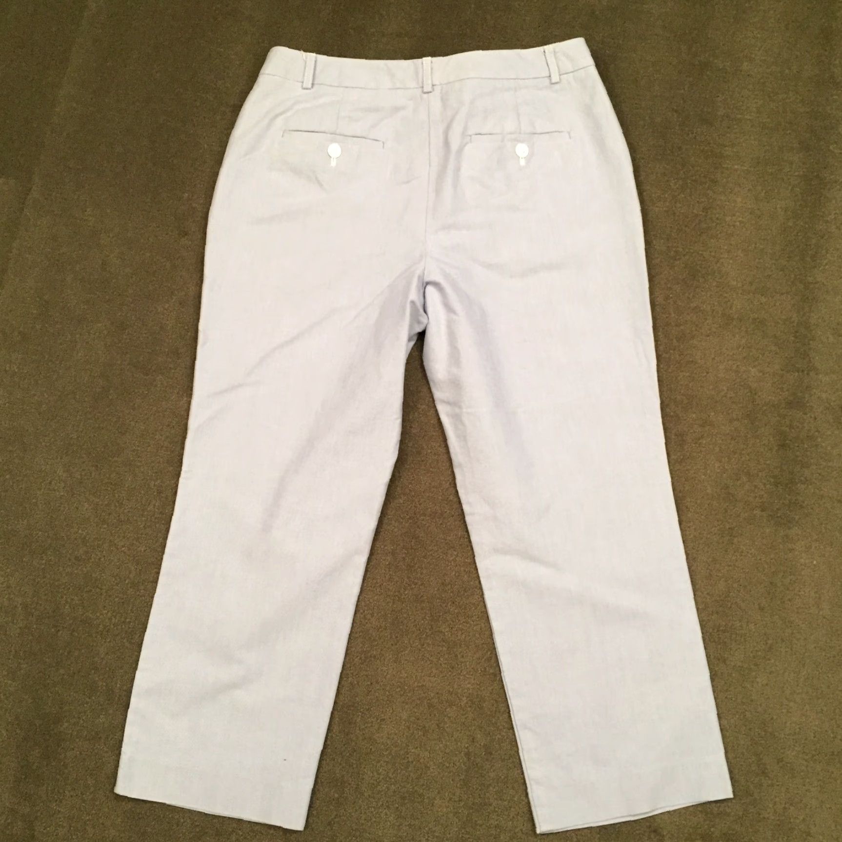 Talbots Talbots Signature Cropped Pants Women's Size 6 Blue (Cotton, Straight Leg, Inseam 24 in) Shorts? Size 28" / US 6 / IT 42 - 7 Thumbnail
