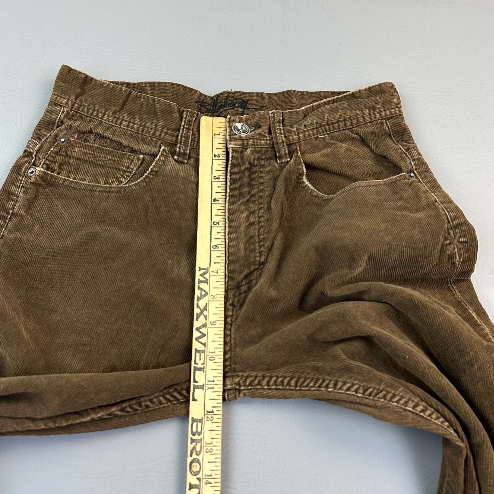 Billabong VINTAGE Billabong Pants Mens 30x31 Brown Corduroy Straight Chino Skate Surf Y2K Size US 30 / EU 46 - 5 Thumbnail