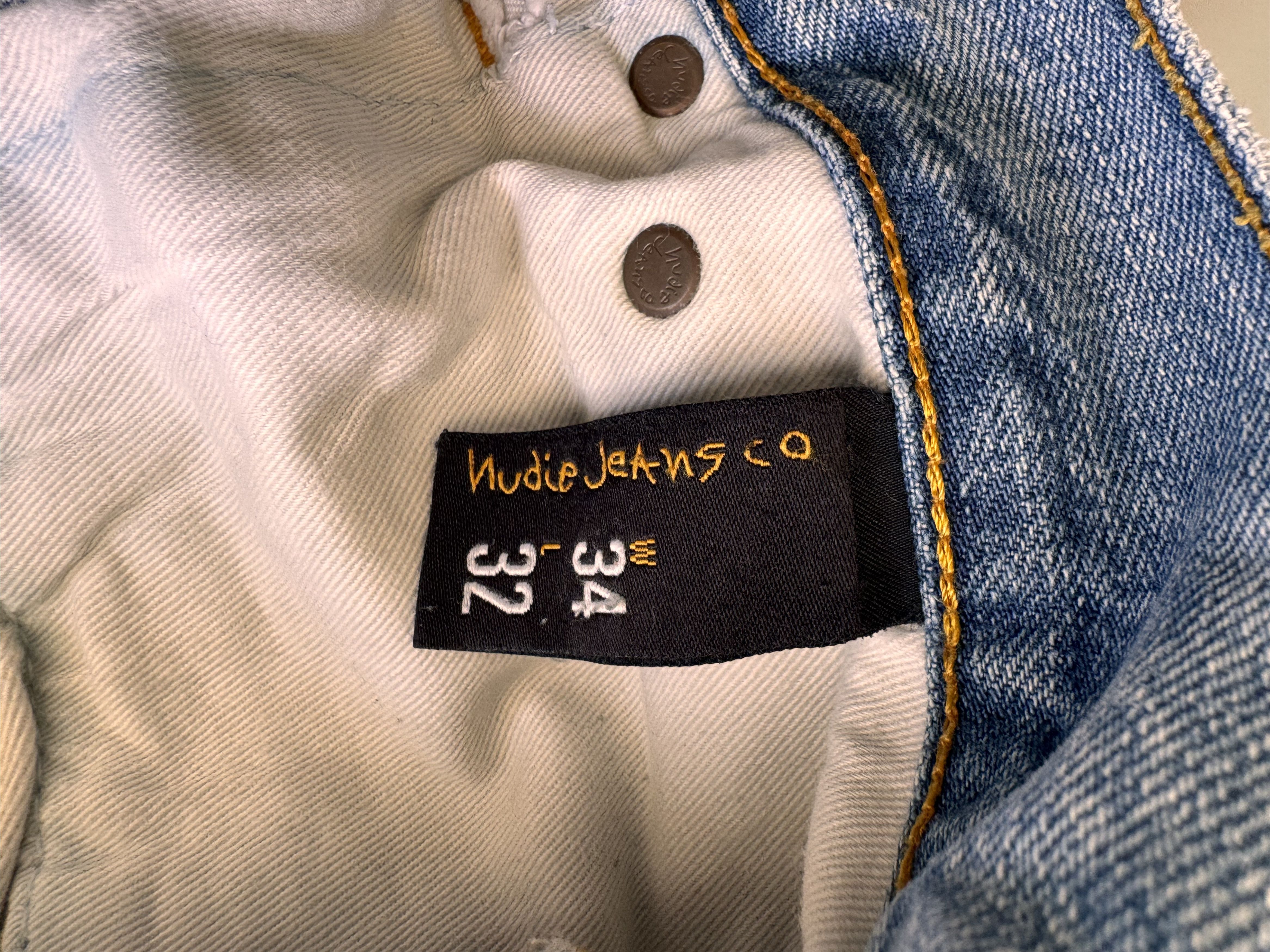 Nudie Jeans Nudie Jeans Distressed Denim Size US 33 - 7 Thumbnail