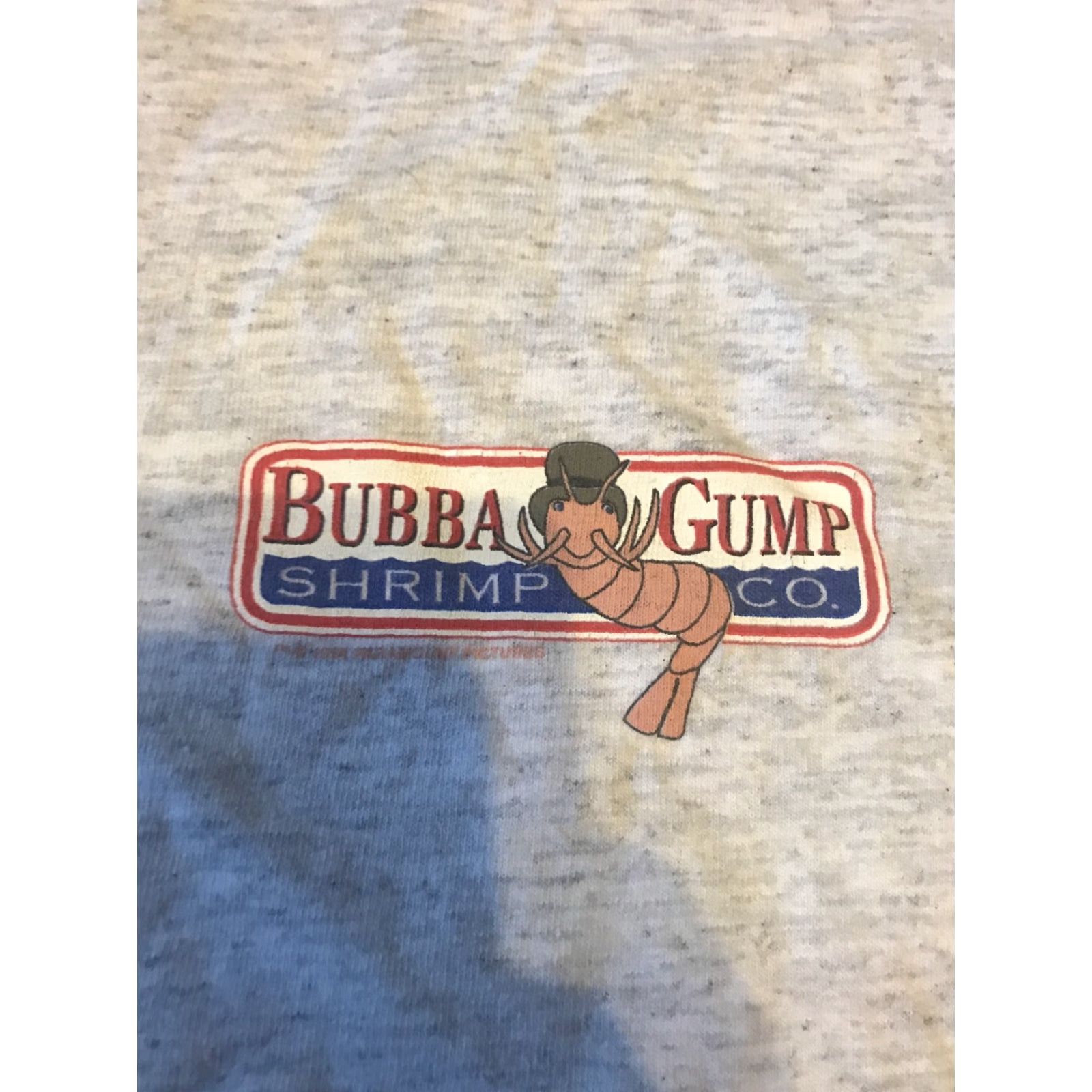 CO VINTAGE Forrest Gump Bubba Gump Shrimp Co T Shirt XL White Cotton Crew Neck Short Sleeve Single Stitch Men 1994 90s Movie Size US XL / EU 56 / 4 - 2 Thumbnail