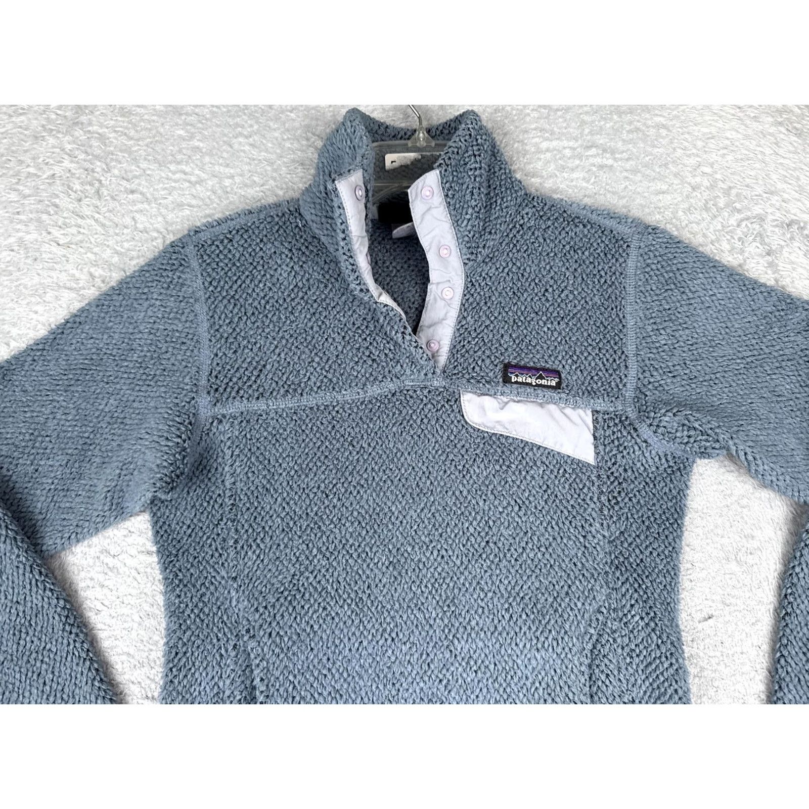 Patagonia Patagonia Sweatshirt Womens XS Blue Fleece Snap T Mock Neck Pullover Hiking Size XS / US 0-2 / IT 36-38 - 4 Thumbnail