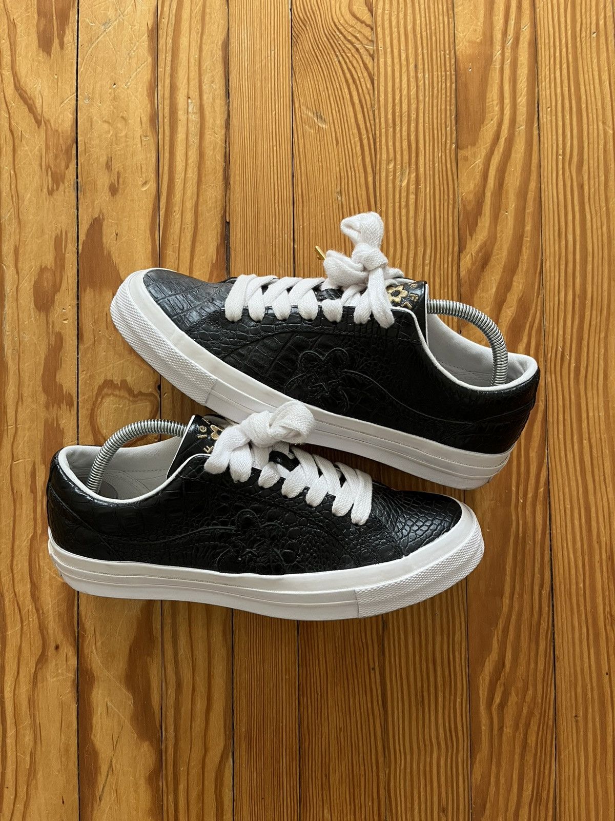 Fleur Mono Black Golf Le Fleur One Star Black Converse Golf Le