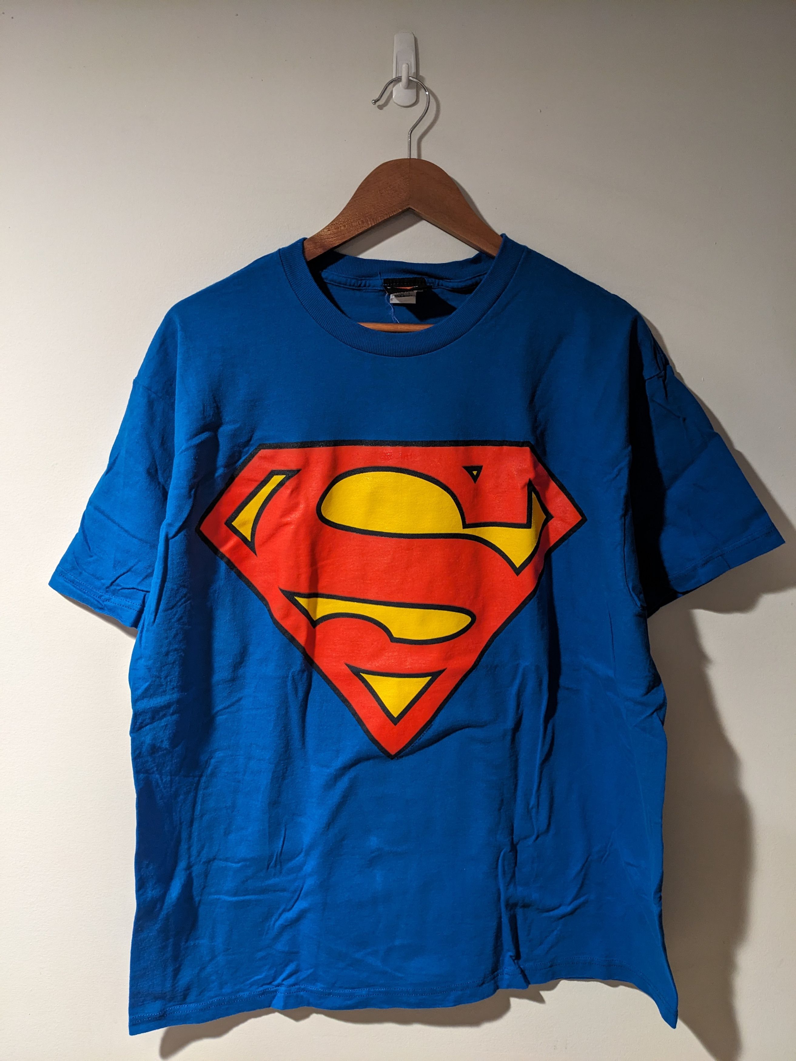 DC Comics × Vintage Vintage 2001 Superman DC Comics Blue X-Large T-Shirt Size US XL / EU 56 / 4 - 1 Thumbnail