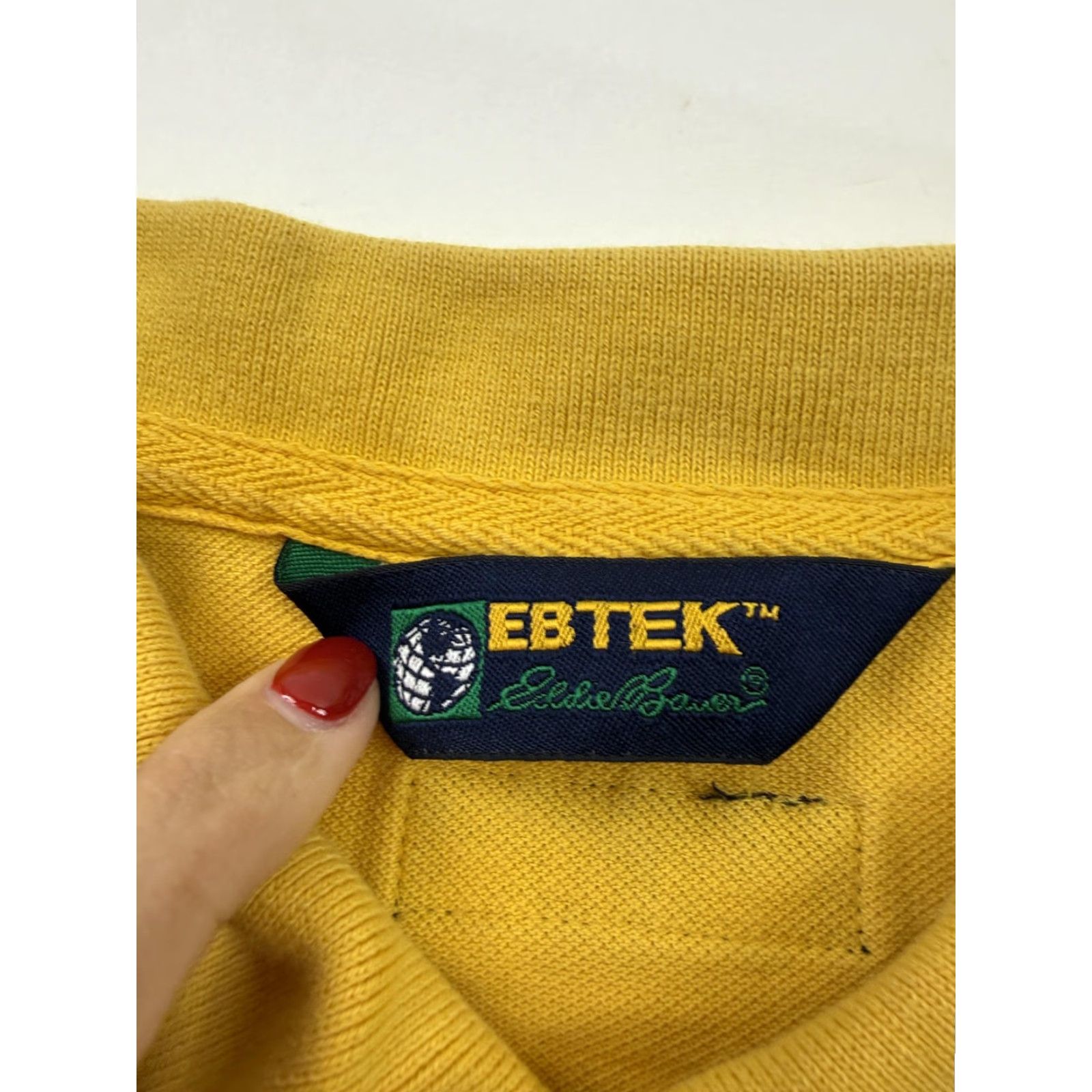 Eddie Bauer Eddie Bauer EBTEK Polo Shirt Mens L Yellow Striped Cotton Golf Casual Top Size US L / EU 52-54 / 3 - 5 Thumbnail