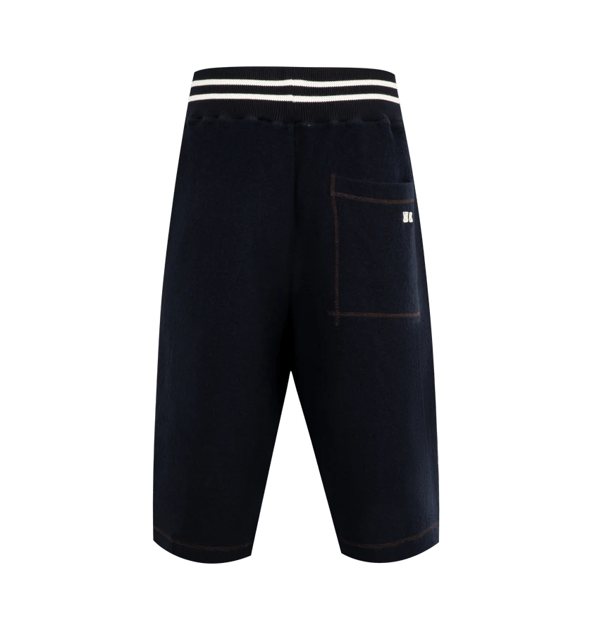 Wales Bonner o1h1sh11225 October Shorts in Navy Blue Size US 36 / EU 52 - 2 Thumbnail