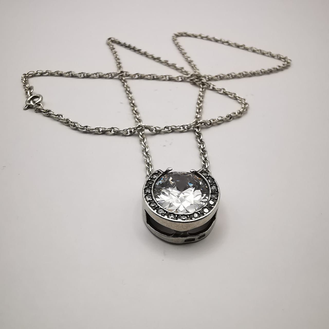 Sterling Silver × Vintage Vintage Lucky Pendant 925 sterling silver, Cubic Zirconia Size ONE SIZE - 2 Thumbnail