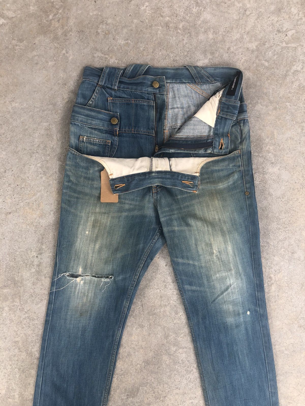 Issey Miyake Japanese Mercibeaucoup Double Waist Distressed Issey Miyake Size US 31 - 4 Thumbnail