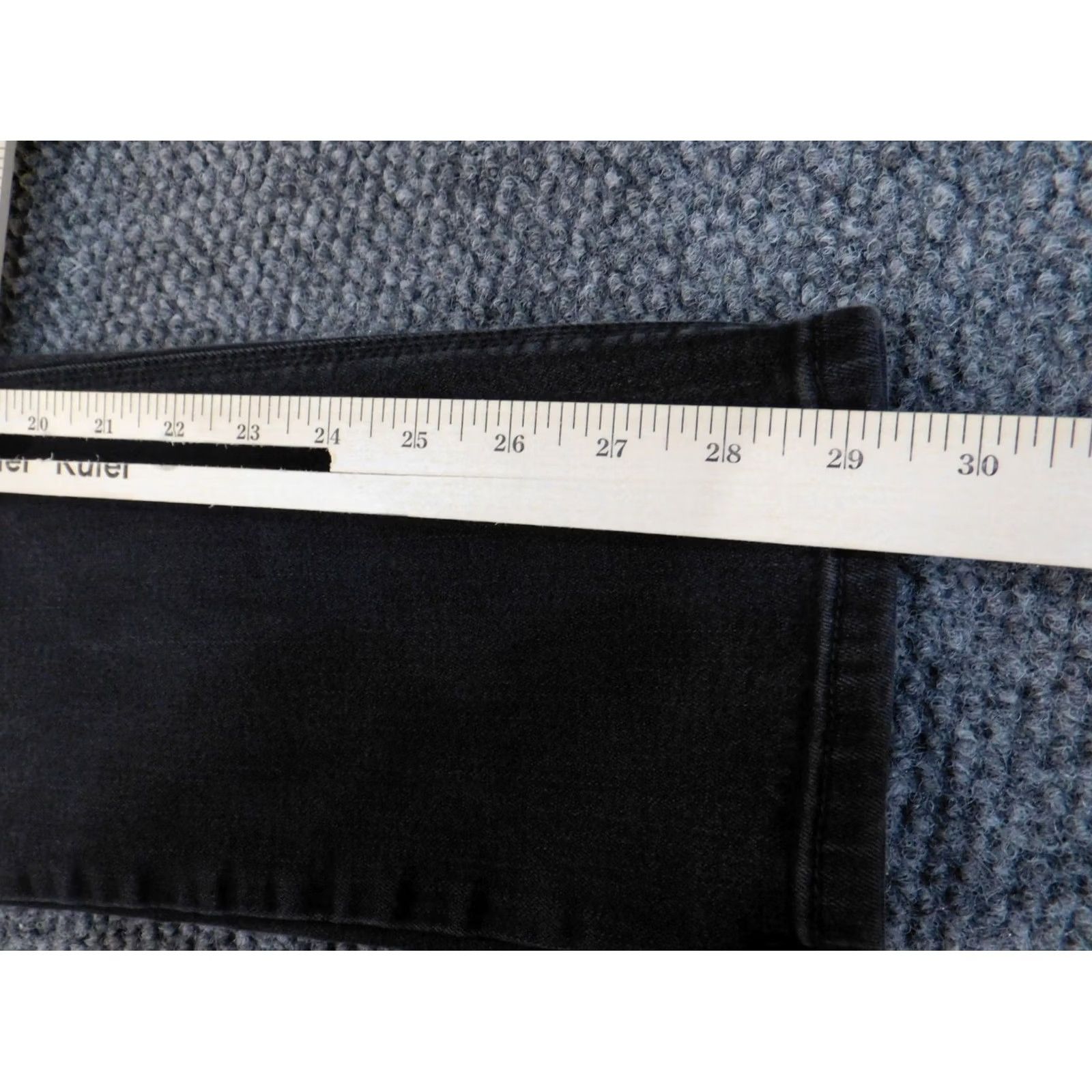 Vintage Chico's Jeans Black Denim Straight Slimming 0.5 Women Regular 26 in Inseam 29 in Zip - Slim Rise Size 25" / US 0 / IT 36 - 7 Thumbnail
