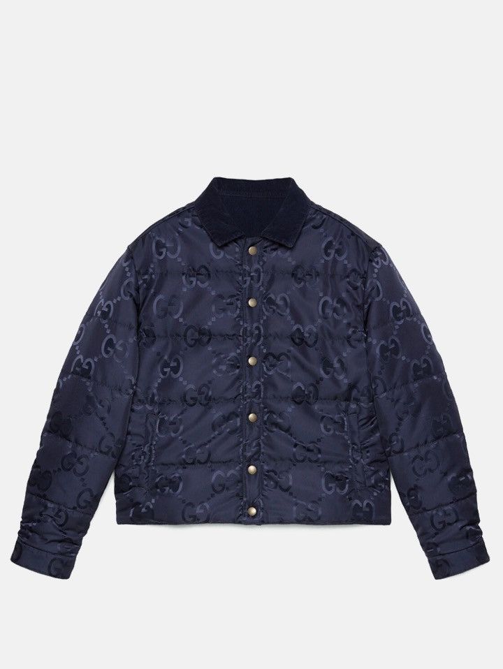 Gucci Gucci GG Nylon Canvas and Corduroy Reversible Jacket Size US M / EU 48-50 / 2 - 1 Thumbnail