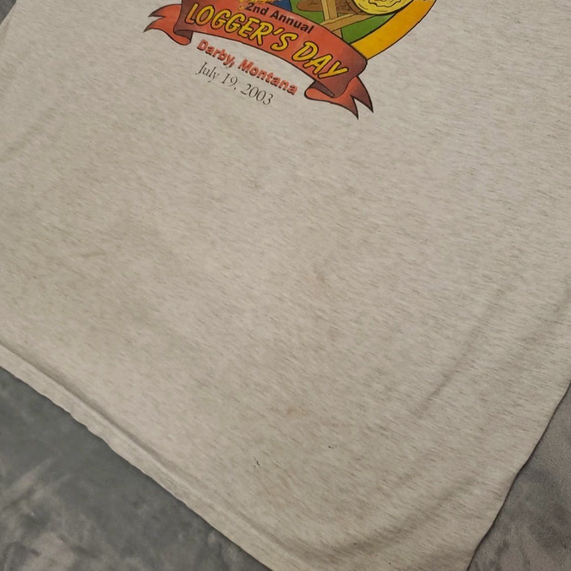 Vintage VTG Timber Workers United Shirt Mens 3XL White Crewneck T-Shirt USA Nature Outdoor 2nd Annual Y2K Mens Size US XXL / EU 58 / 5 - 5 Thumbnail