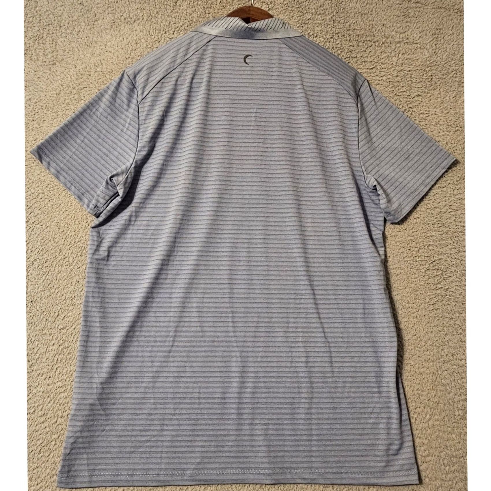 Vintage Zyia Active Mens Polo Blue Gray Large Storm Sport Ventilation Collar 8502L Size US L / EU 52-54 / 3 - 2 Thumbnail