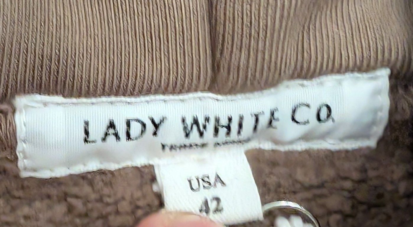 Lady White Co. NWT Lady White Co. Hoodie 100% Cotton Taupe Made in USA Size US XL / EU 56 / 4 - 4 Thumbnail