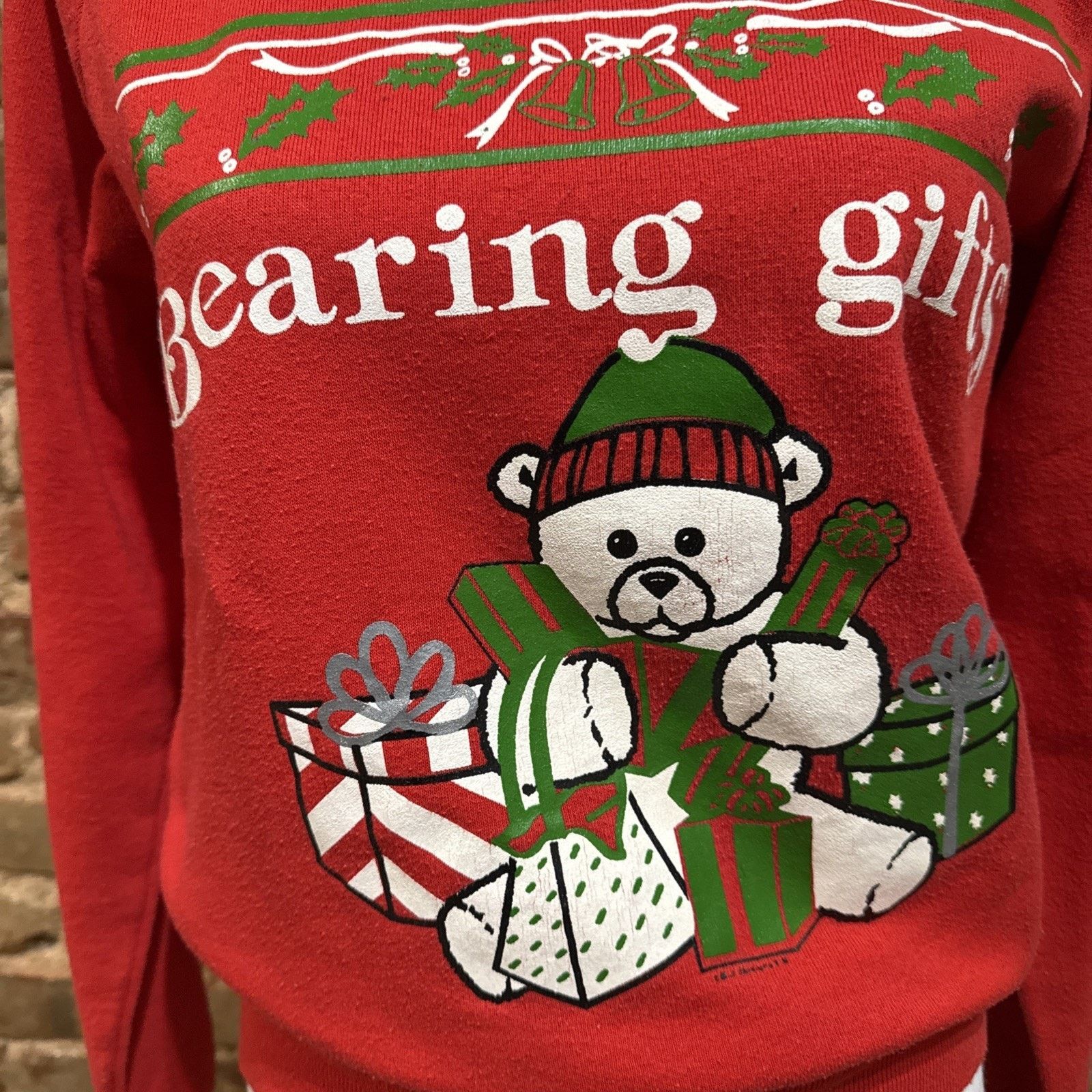Other 80’s Grandma Christmas Bear Sweatshirt Size M Made In USA- Size M / US 6-8 / IT 42-44 - 2 Thumbnail