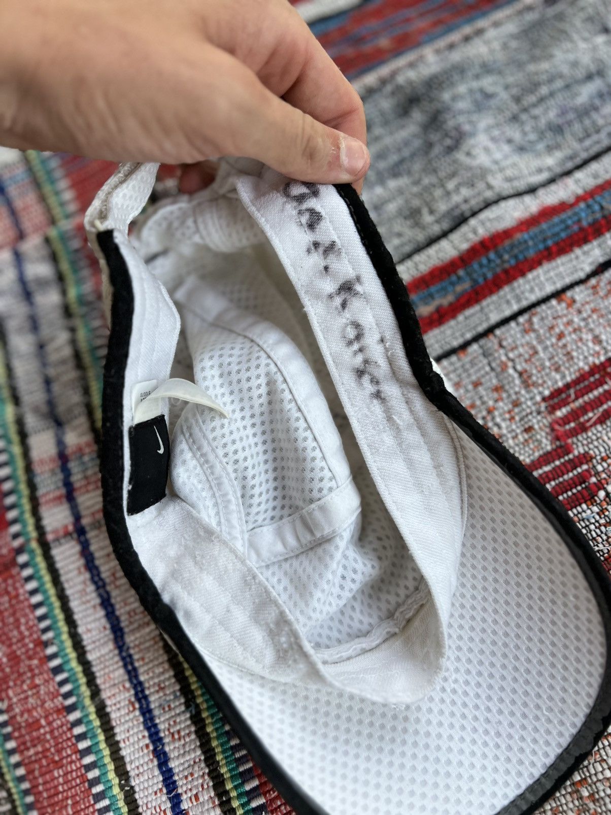 Nike ACG Nike White Mesh Cap 🏁🧢 | Breezy Vintage Steez | One Size Size ONE SIZE - 7 Thumbnail