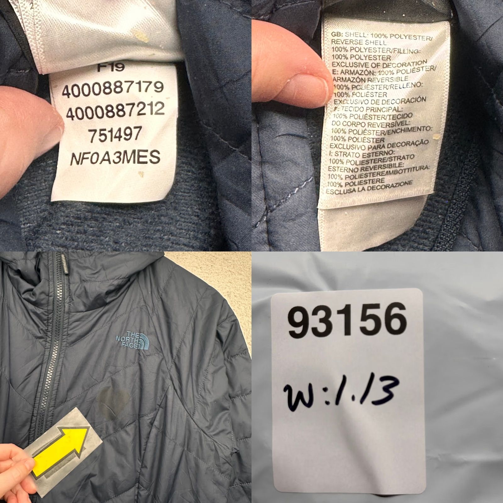 The North Face VINTAGE The North Face Mossbud Insulated Reversible Parka Jacket Womens Medium Navy Size M / US 6-8 / IT 42-44 - 8 Thumbnail