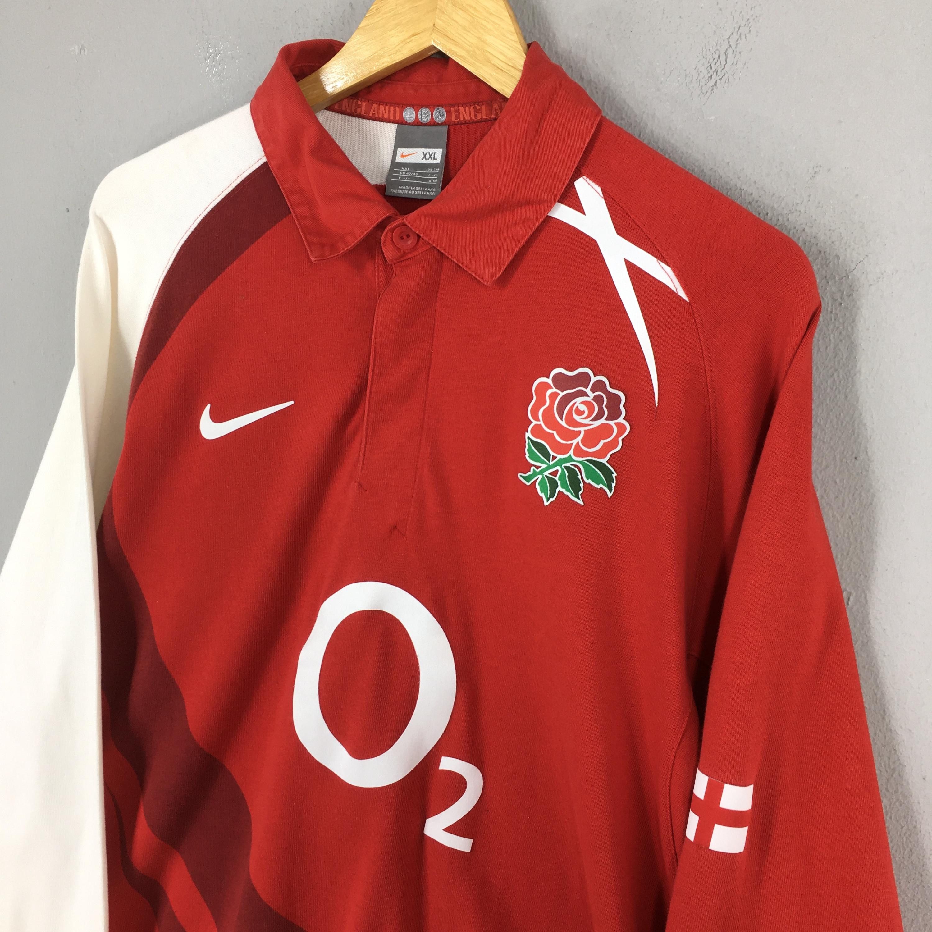 Nike Nike O2 England Rugby Jersey Polo Rugby Shirt 2XLarge Size US XXL / EU 58 / 5 - 3 Thumbnail
