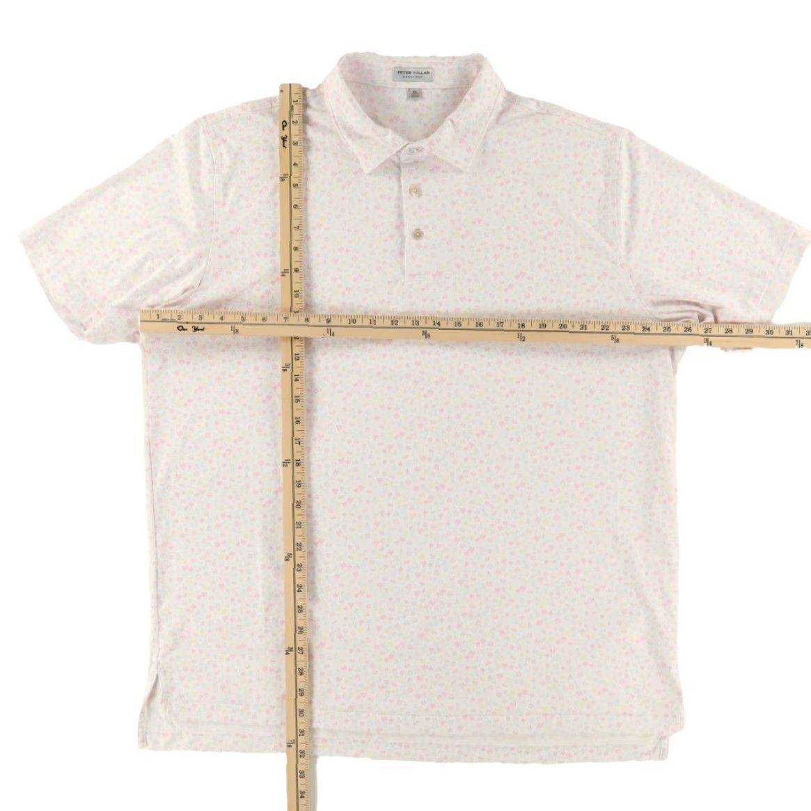 Peter Millar Peter Millar Utopia Burger Stretch Polyester Polo Shirt White Men XL Size US XL / EU 56 / 4 - 3 Thumbnail