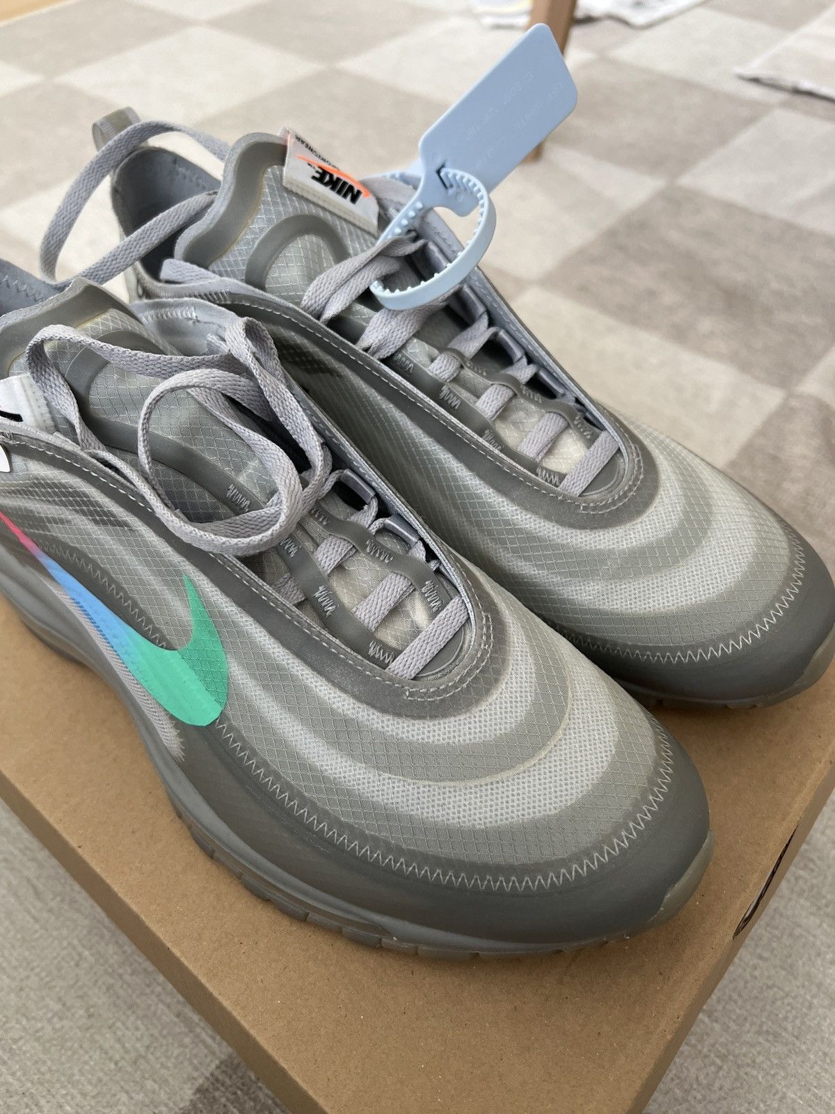 Nike × Off-White Nike air max 97 x off white menta size 8.5us Size US 8.5 / EU 41-42 - 7 Thumbnail