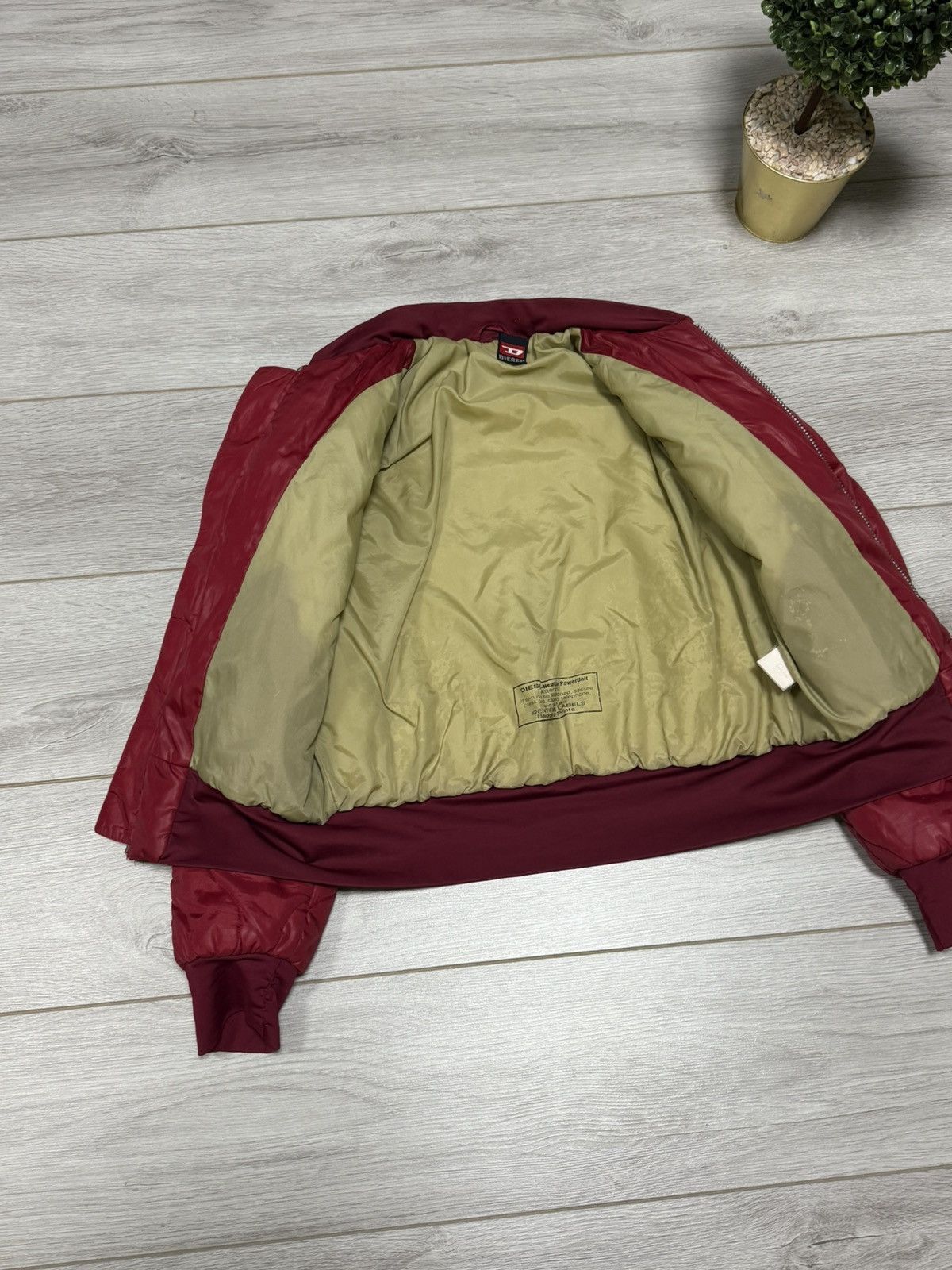 Diesel Diesel vintage quilted RARE bomber jacket avantgarde Size L / US 10 / IT 46 - 6 Thumbnail