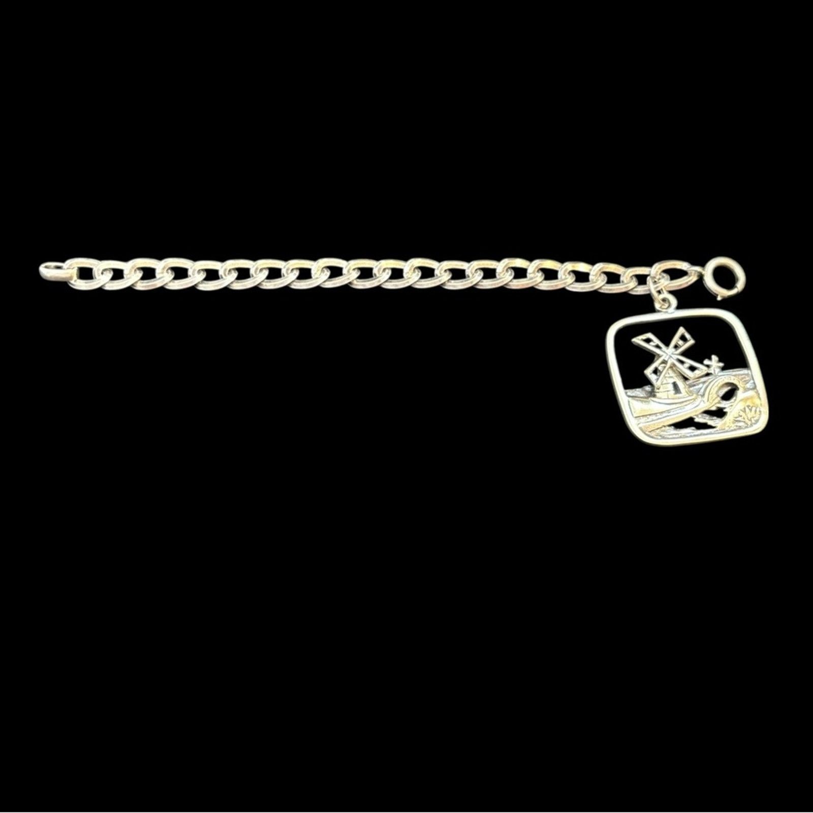 Other Napier Sterling Silver Mechanical Windmill Bracelet 1946 Size 28 - 5 Thumbnail