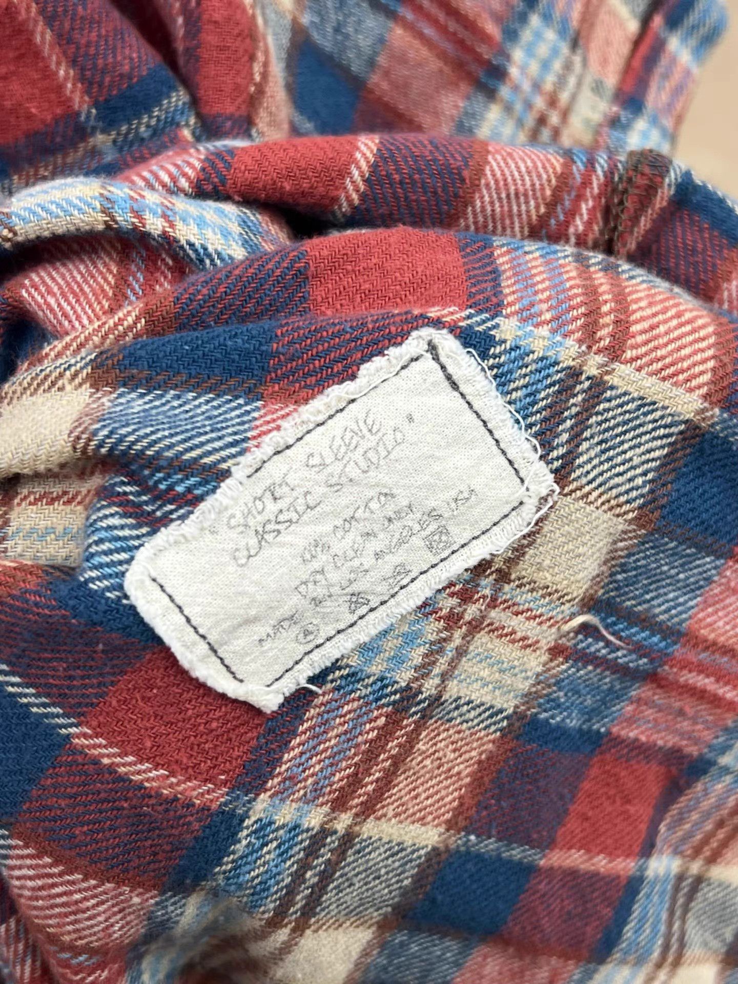 Greg Lauren Greg Lauren Vintage Plaid Distressed Short Sleeve Shirt K15 Size US XL / EU 56 / 4 - 6 Thumbnail