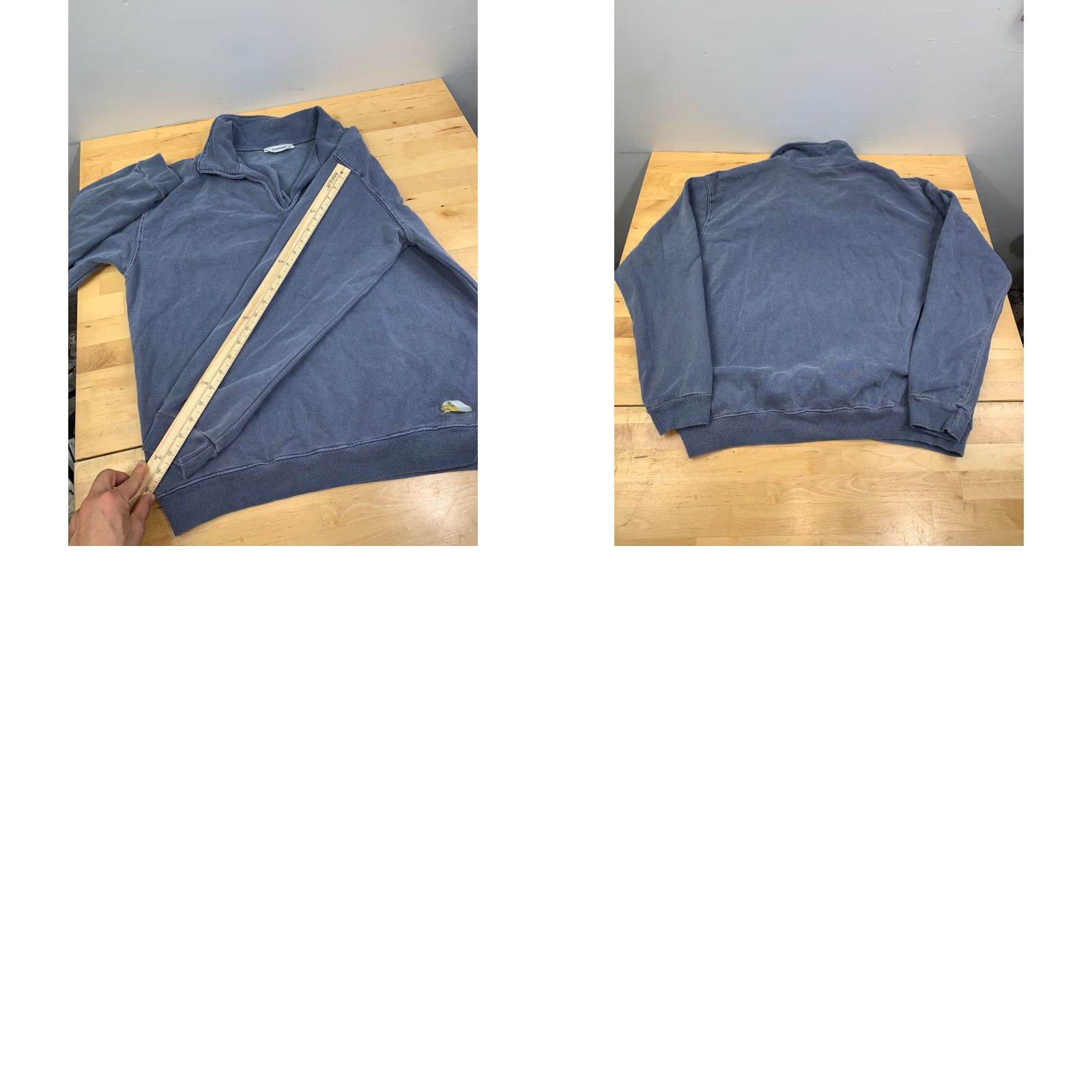 Talentless Talentless Sweater Mens M Blue Collard Heavy Oversized 10437 Size US M / EU 48-50 / 2 - 8 Thumbnail