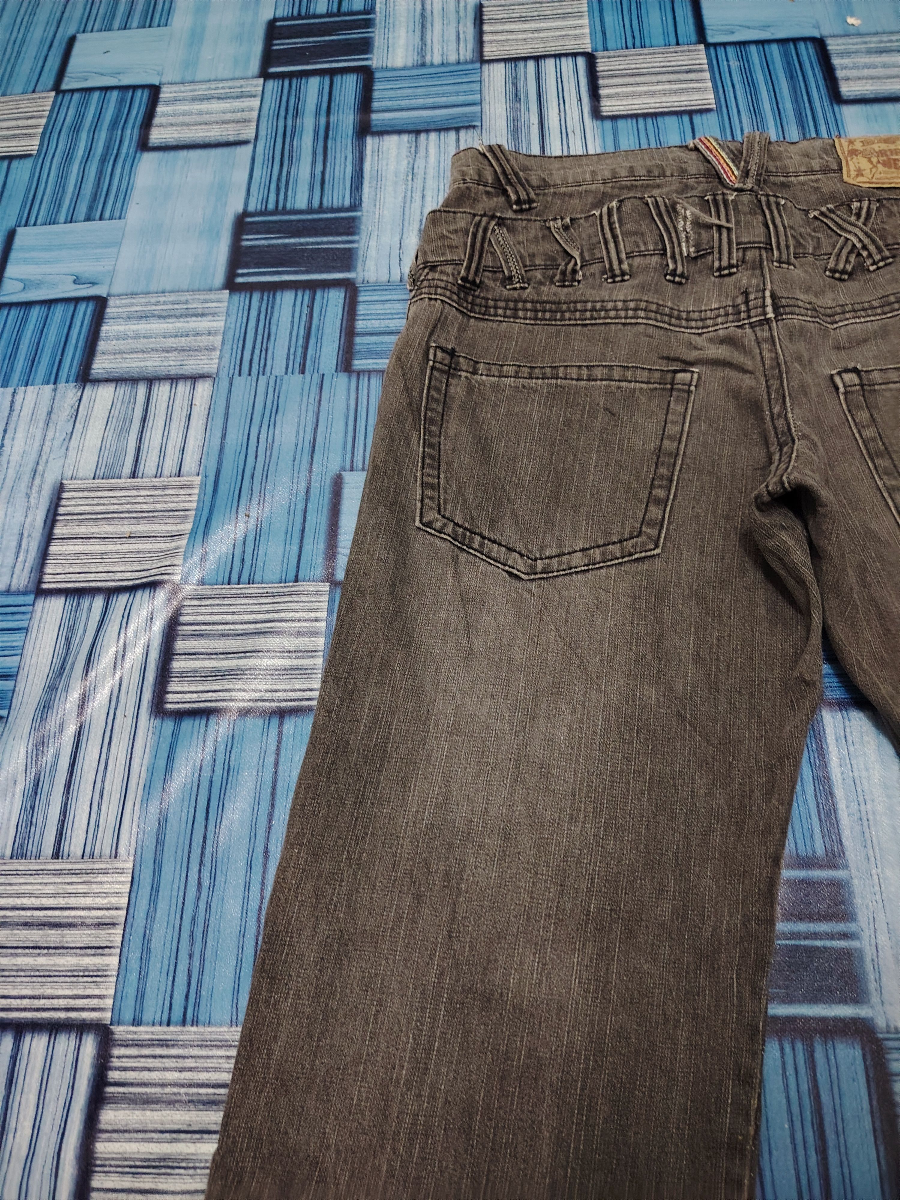 Who Decides War Vtg Japan Assured Joy Double Waist jeans Distressed Jeans Size US 32 / EU 48 - 19 Thumbnail