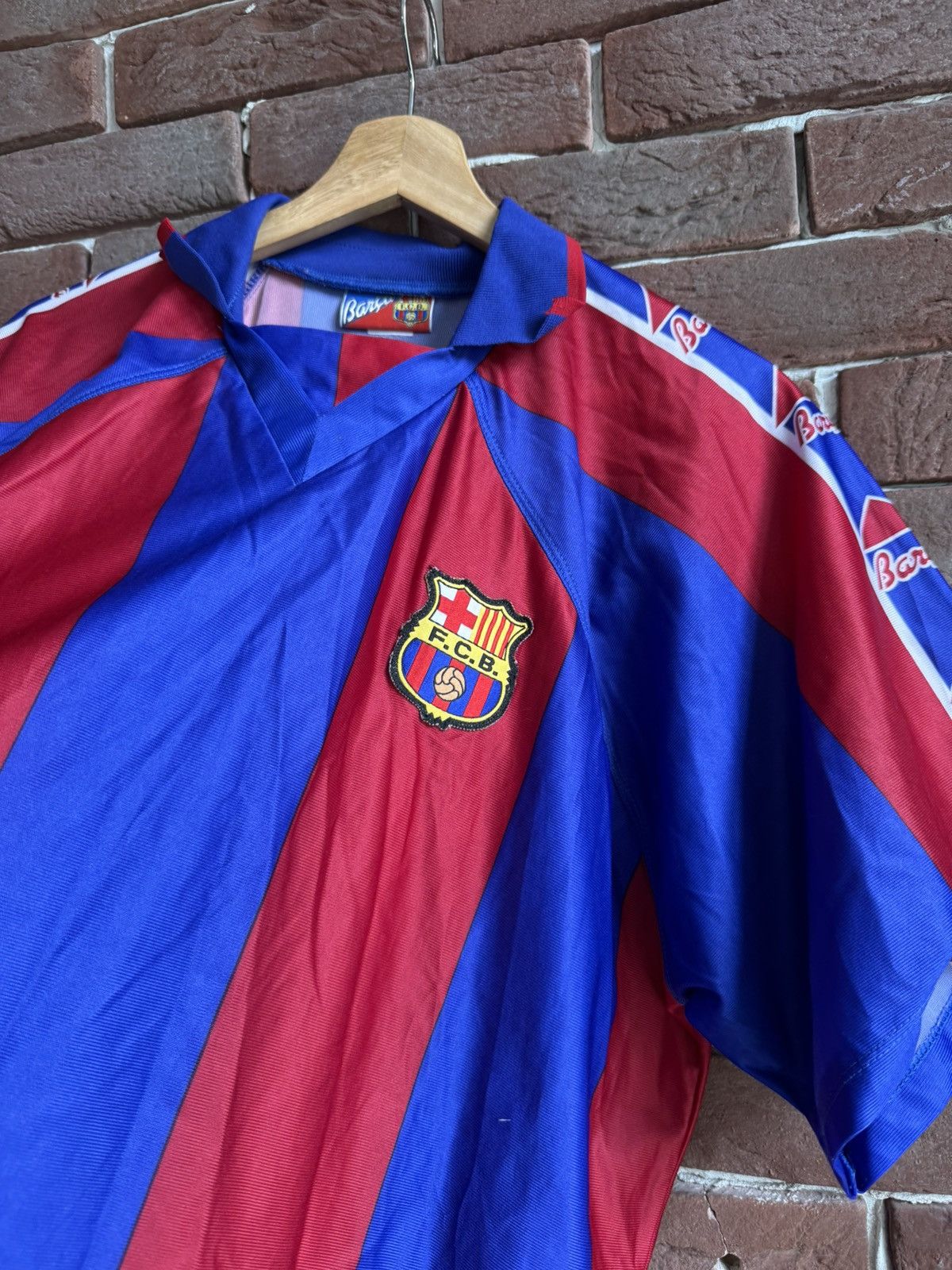 Vintage Rare Vintage FC Barcelona Roger’s Kappa Soccer Jersey Size US XL / EU 56 / 4 - 9 Thumbnail