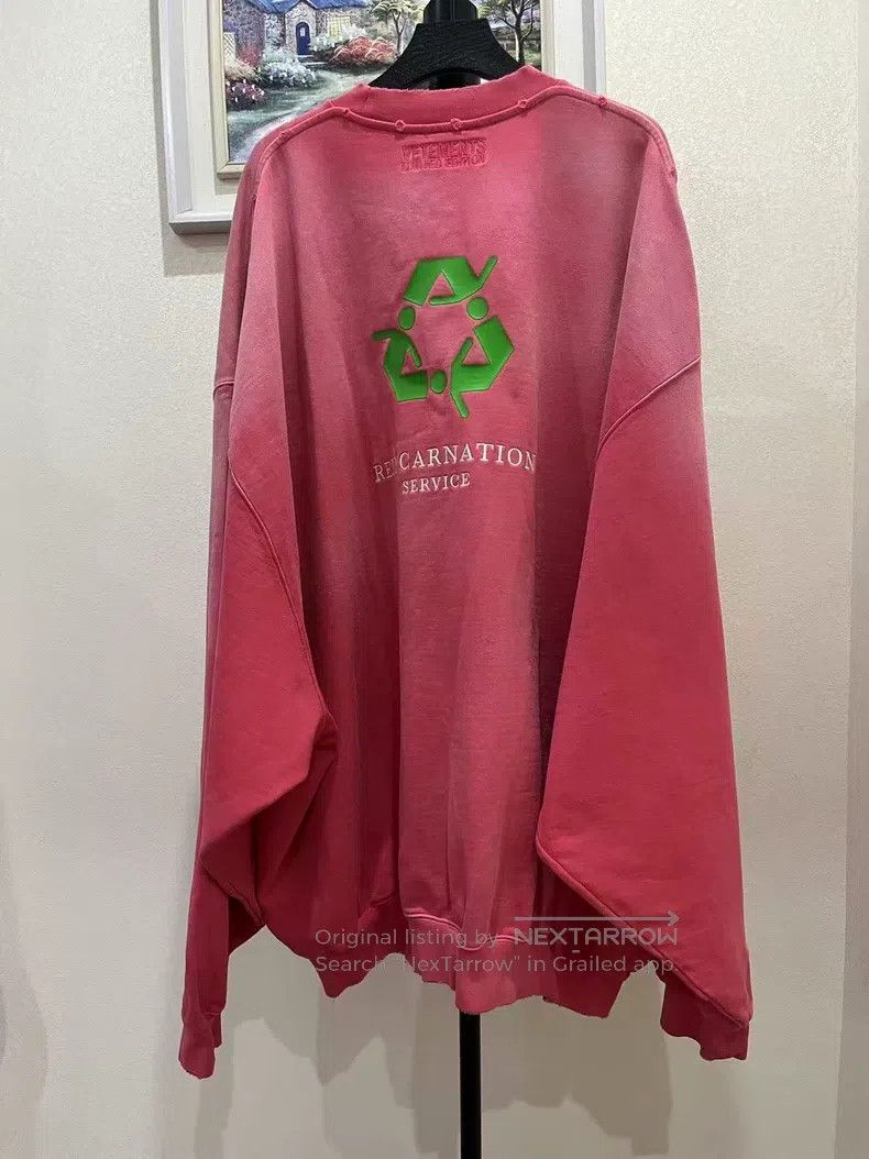 Vetements Vetements Washed pink slacking sweatshirt Size US M / EU 48-50 / 2 - 2 Thumbnail