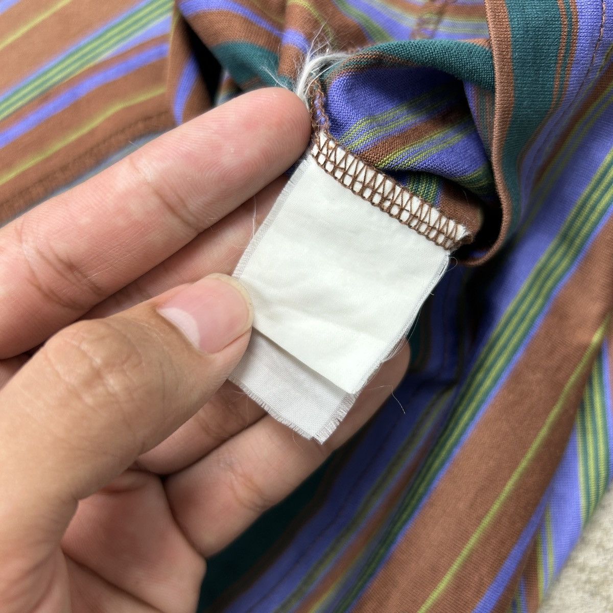 Christian Dior Monsieur × Vintage 1990s Christian Dior Monsieur - Striped Polo Size US L / EU 52-54 / 3 - 14 Thumbnail