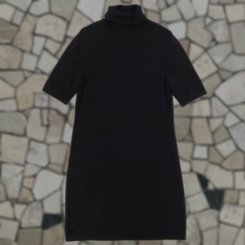 Vintage Yansi Fugel 100% Cashmere Dress Black Women's M Size M / US 6-8 / IT 42-44 - 1 Thumbnail
