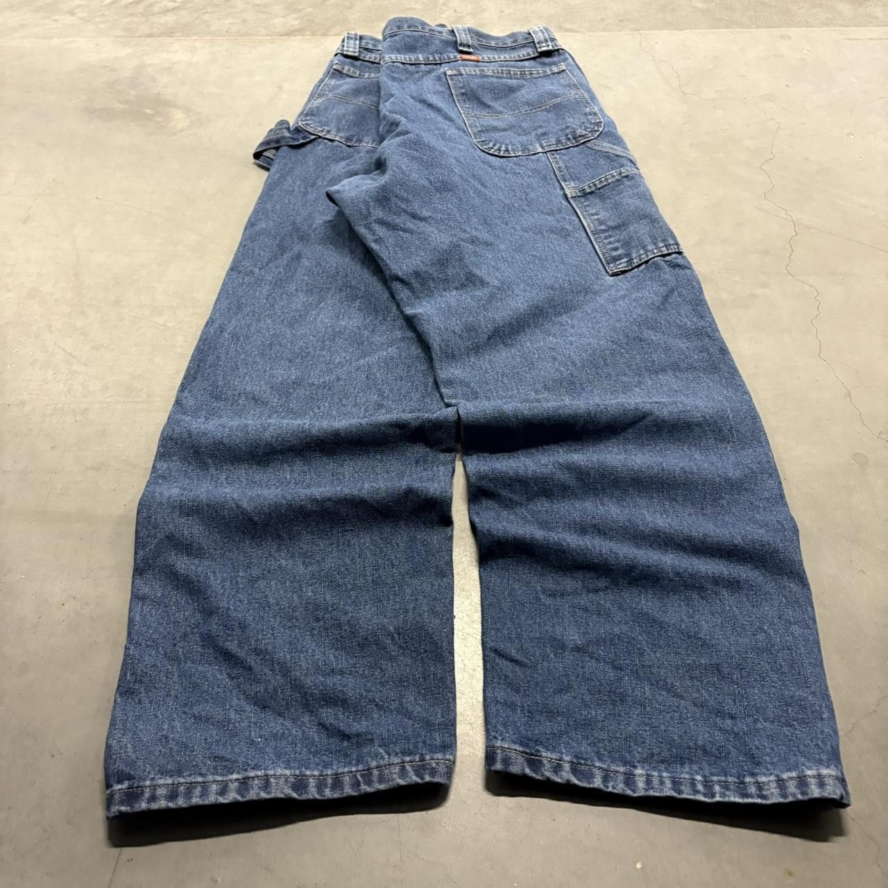 Vintage Crazy Vintage Y2K/2000s Baggy Carpenter Workwear Skater Style Dark Wash Denim Jeans! Size US 44 / EU 60 - 5 Thumbnail