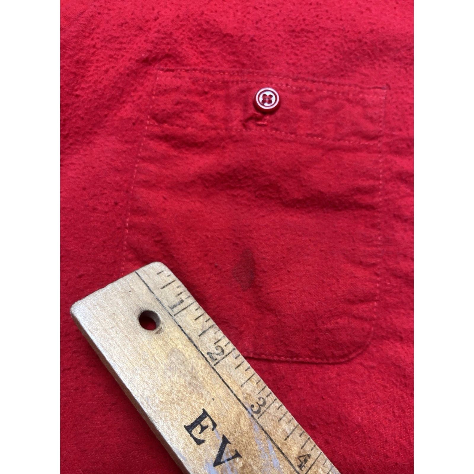 Vintage VINTAGE Five Brothers Chamois Flannel Work Shirt Button-Up Long Sleeve Red M Medium Men 60s Cotton Brushed Soft Size US M / EU 48-50 / 2 - 3 Thumbnail