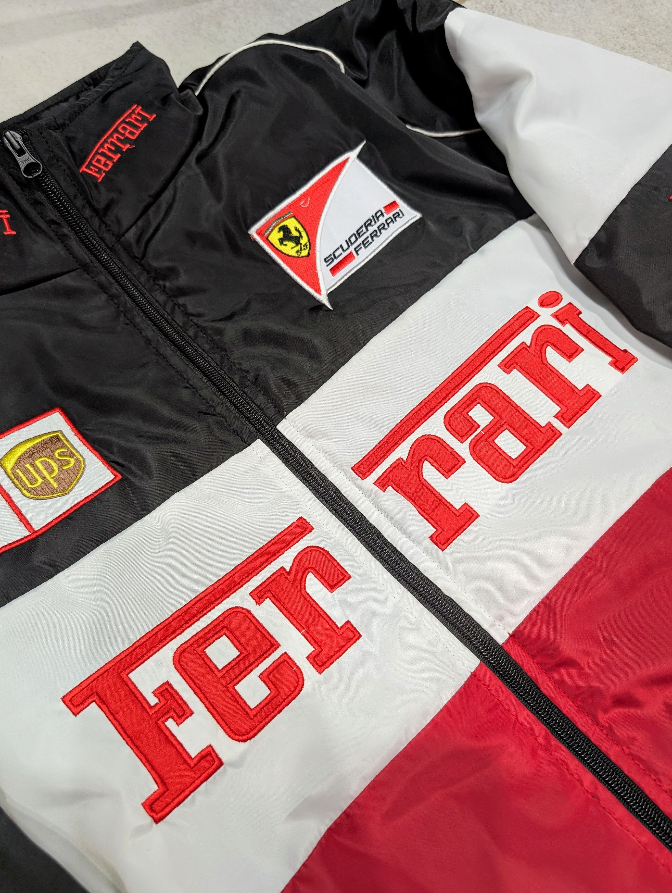 Vintage 🔥 Ferrari 🔥 F1 Racing Jacket Bomber Formula Schumacher Size US XL / EU 56 / 4 - 5 Thumbnail