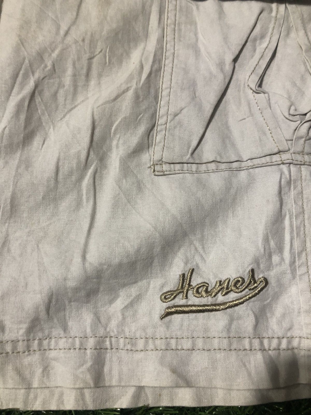 Hanes × Vintage VTG x HANES CARGO SHORT PANTS Size US 34 / EU 50 - 2 Thumbnail