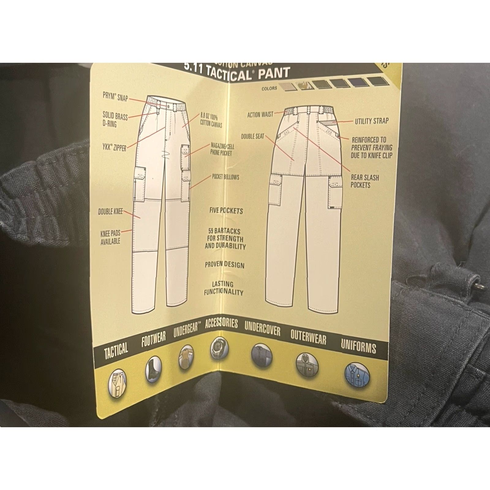 Vintage NWT 5.11 Tactical Cotton Canvas Cargo Navy Blue Pants Womens Size 14 31x31 Size 36" / US 14 / IT 50 - 7 Thumbnail