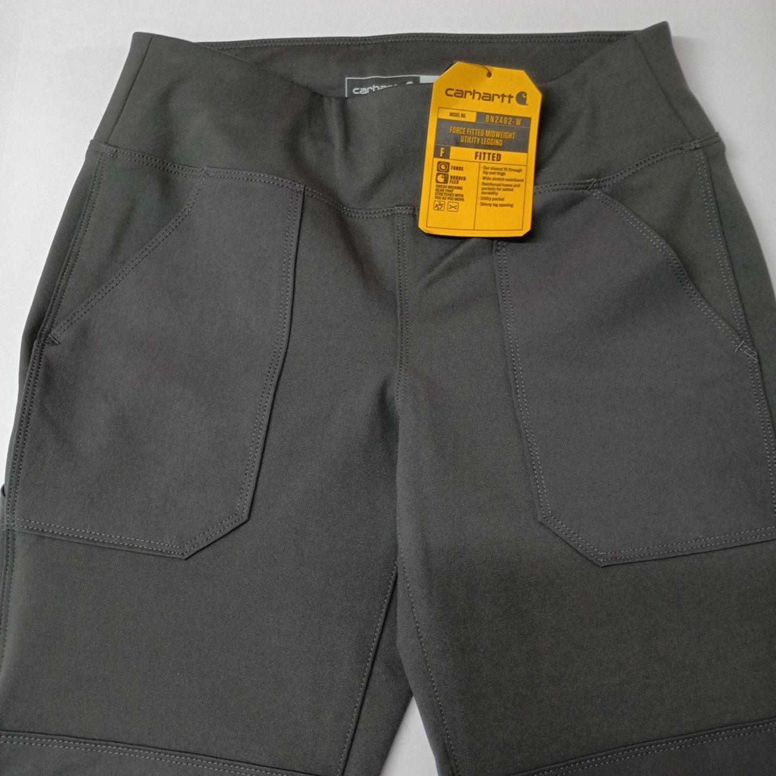 Carhartt New Carhartt Women's S Fitted Midweight Utility Legging Gray Size 28" / US 6 / IT 42 - 5 Thumbnail