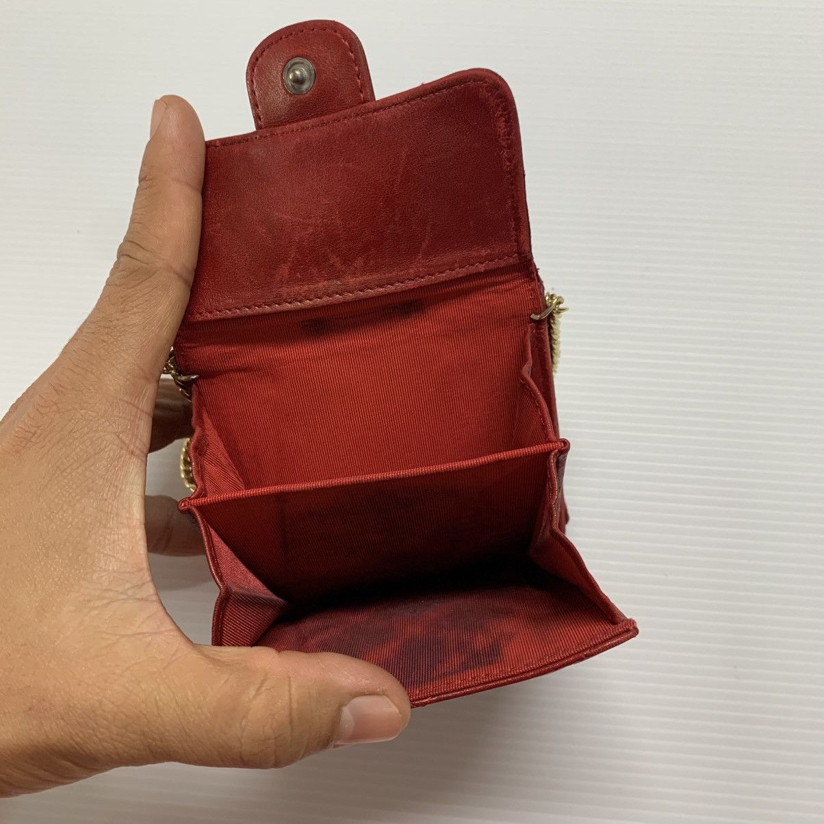 Chanel Chanel Red Leather Wallet Size ONE SIZE - 14 Thumbnail