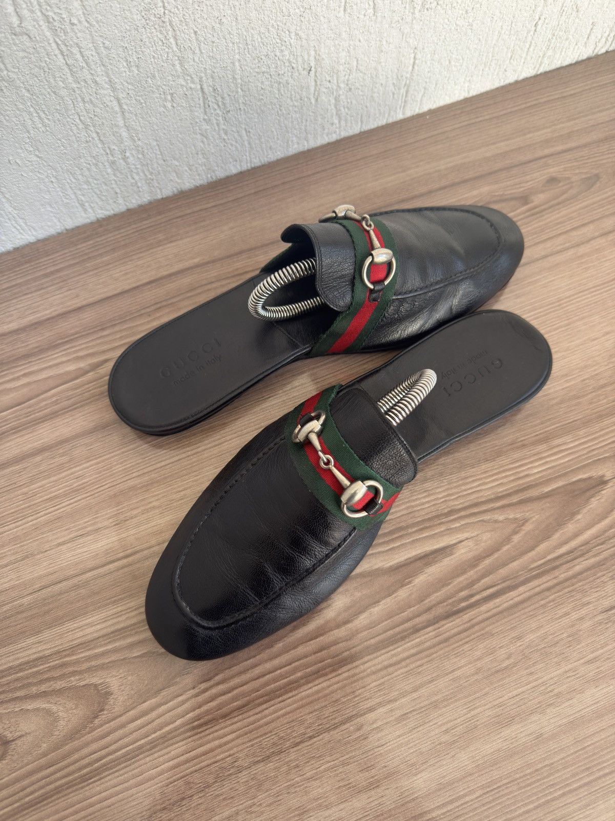 Gucci Princetown horsebit web Sandals Size US 8 / EU 41 - 16 Thumbnail